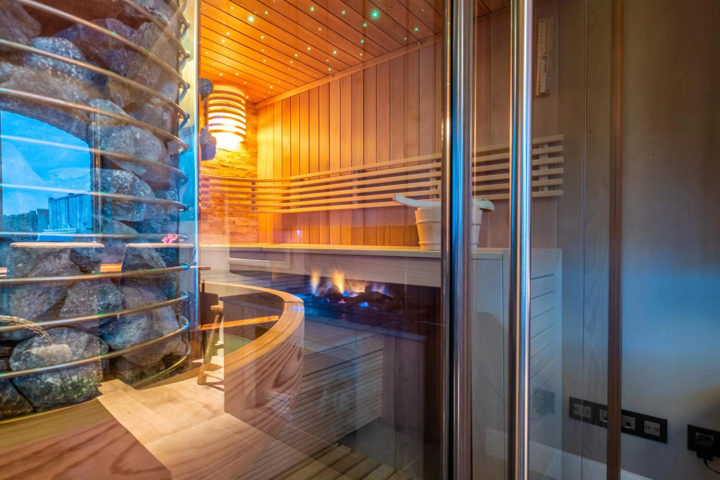 Sauna in Relax B&B Lavendine Pure