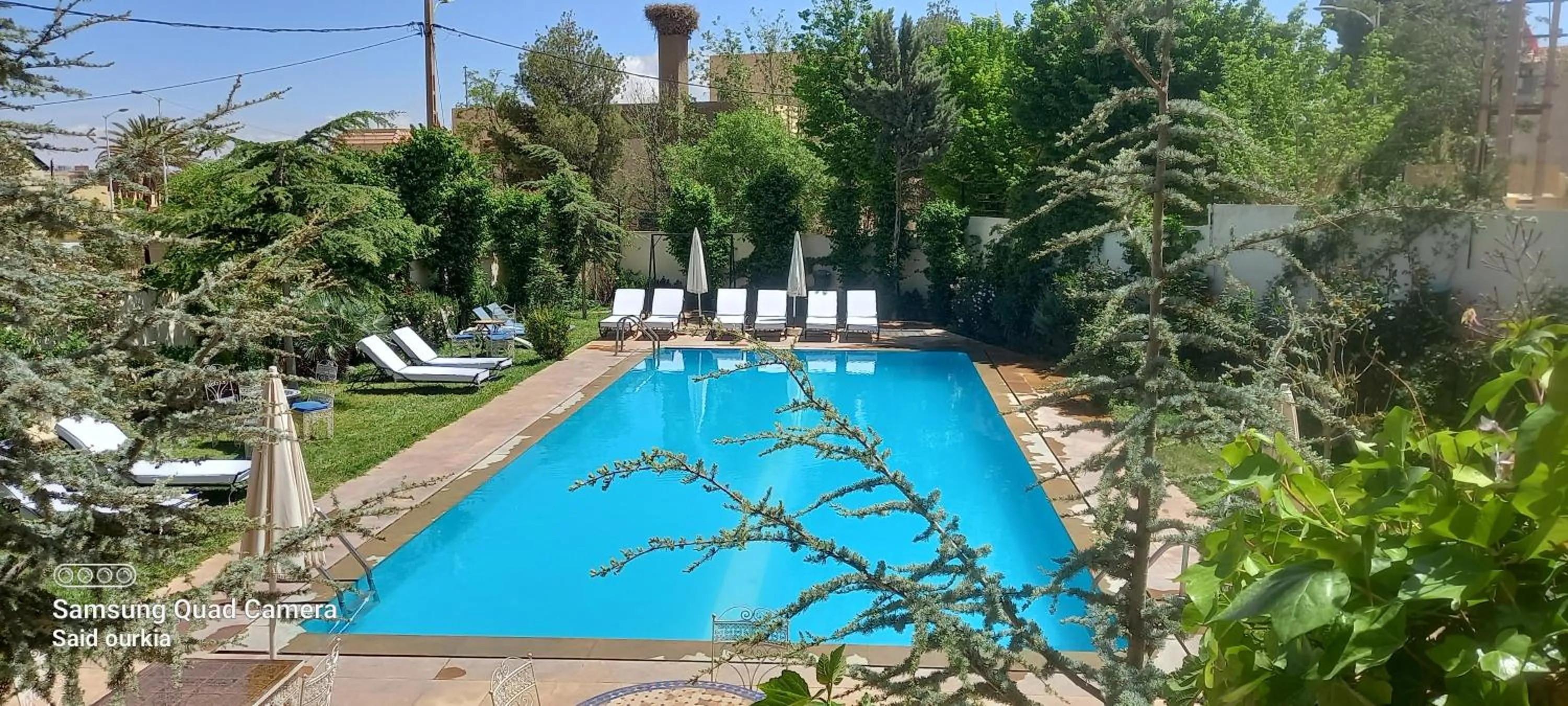 Pool view in Villa Pomme d'Or