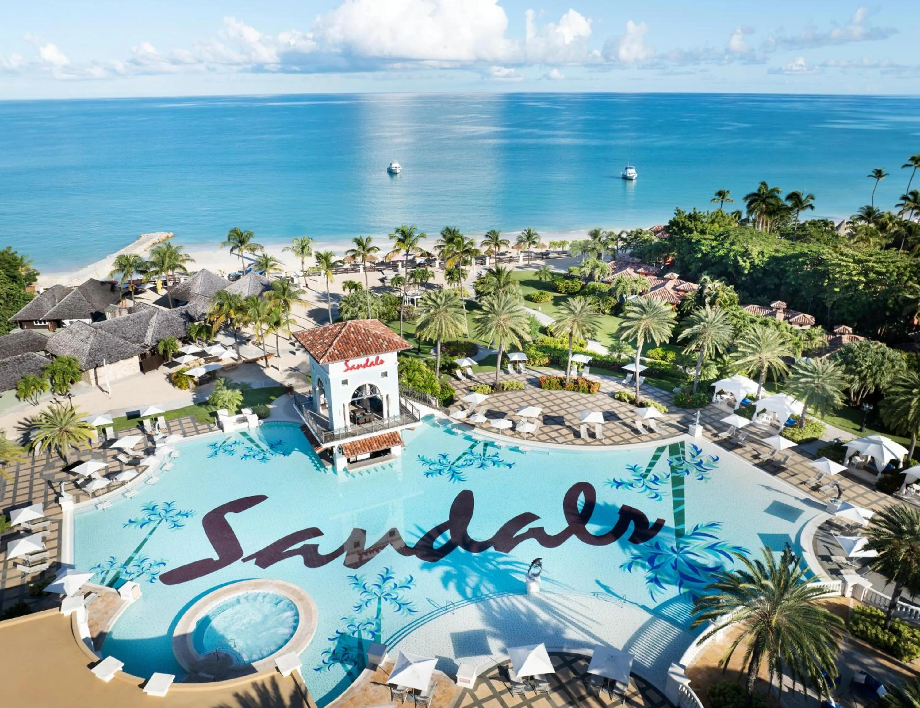 Swimming pool in Sandals Grande Antigua - All Inclusive Resort and Spa - Couples Only