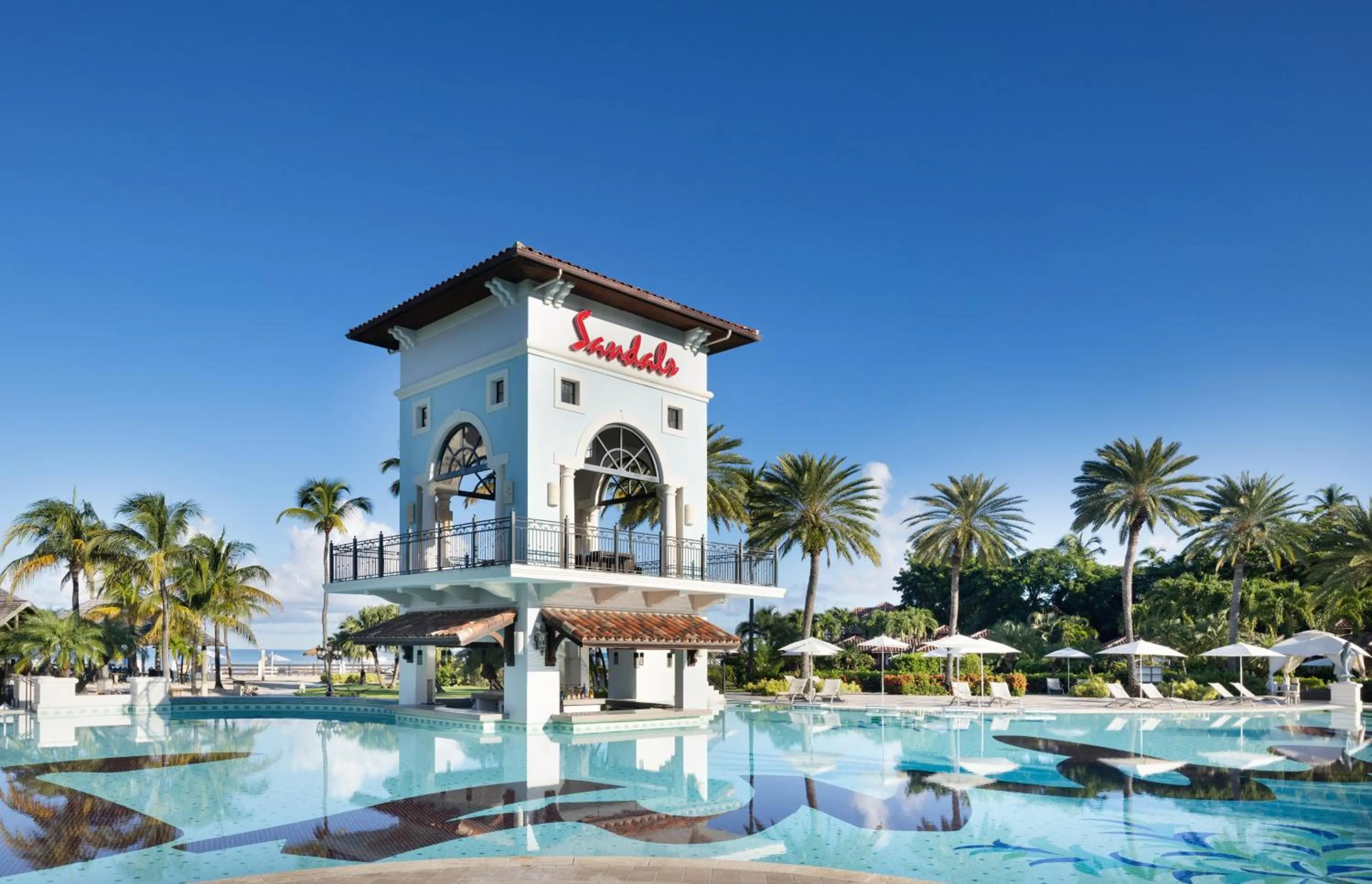 Swimming pool in Sandals Grande Antigua - All Inclusive Resort and Spa - Couples Only