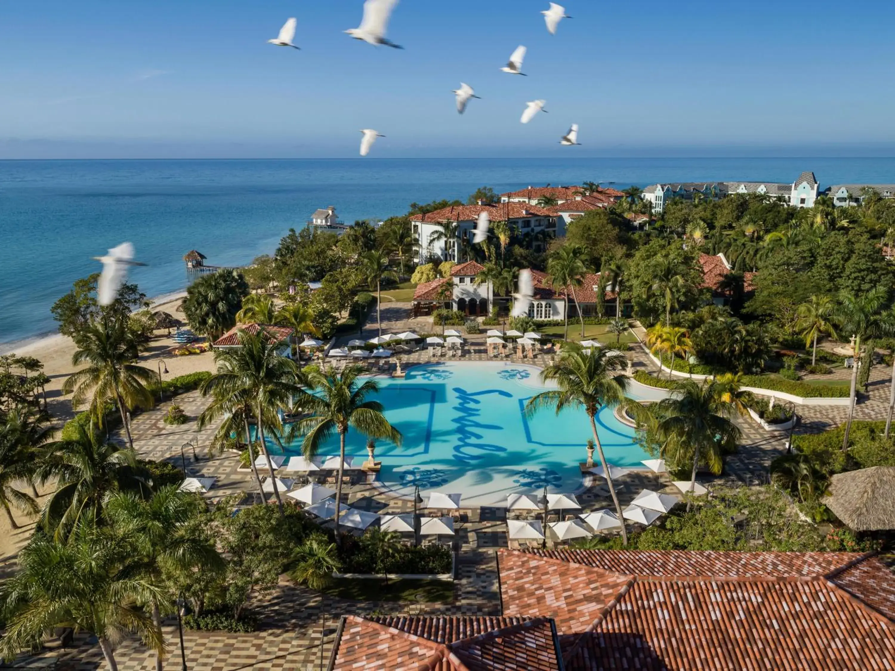 Swimming pool in Sandals South Coast All Inclusive - Couples Only Swimming pool in Sandals South Coast All Inclusive - Couples Only