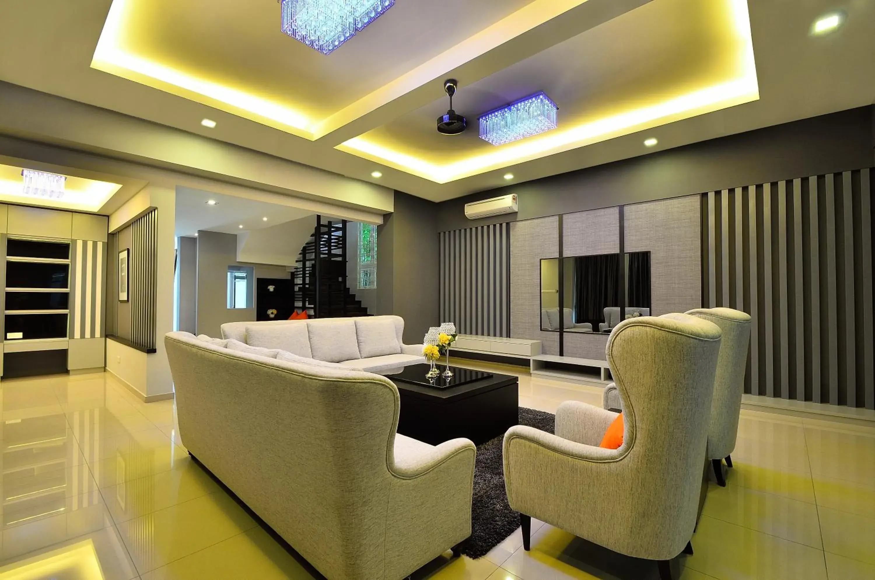 Living room in Violet Luxury Service Villa Living room in Violet Luxury Service Villa