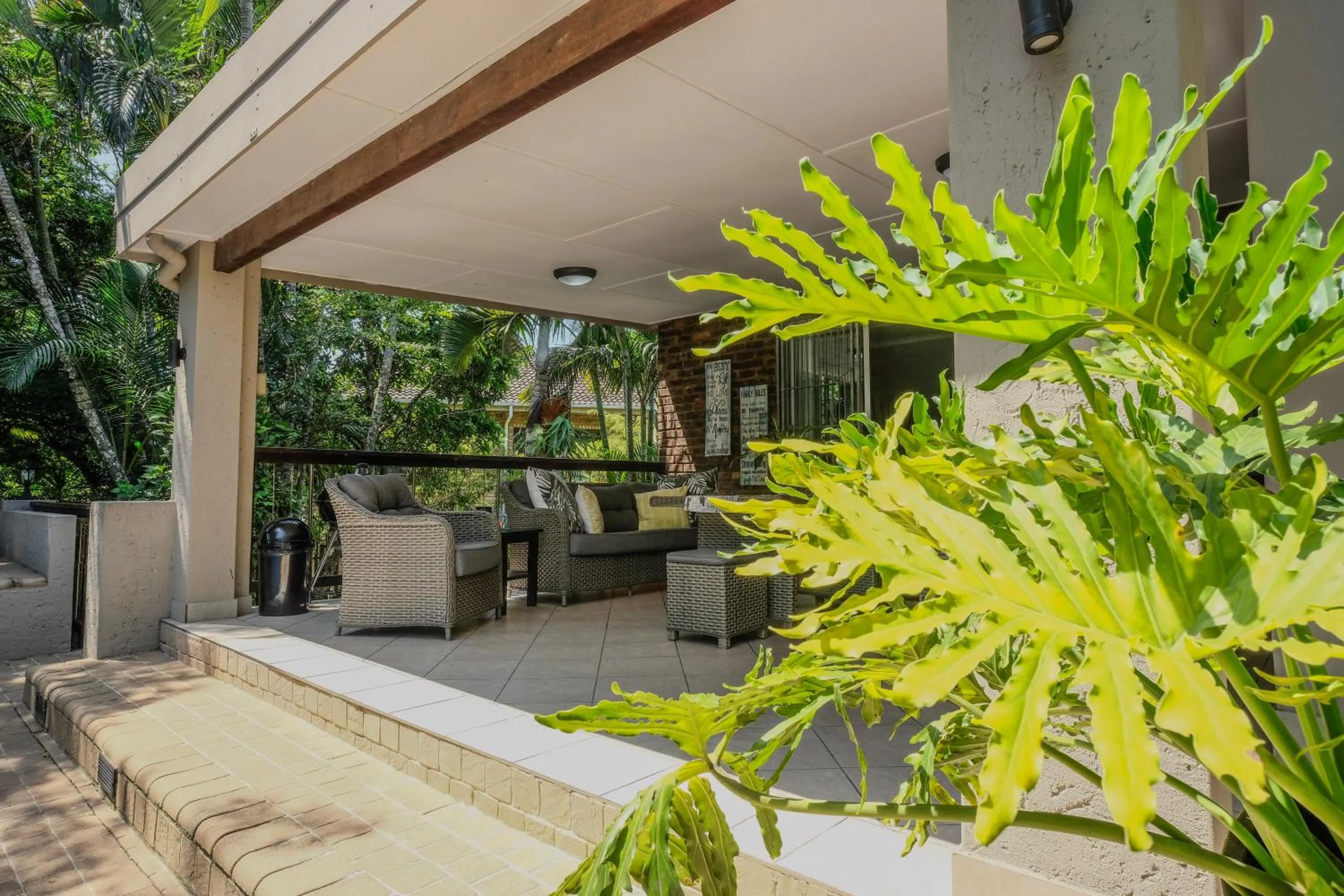 Patio in Pelican's Nest Holiday Home St Lucia