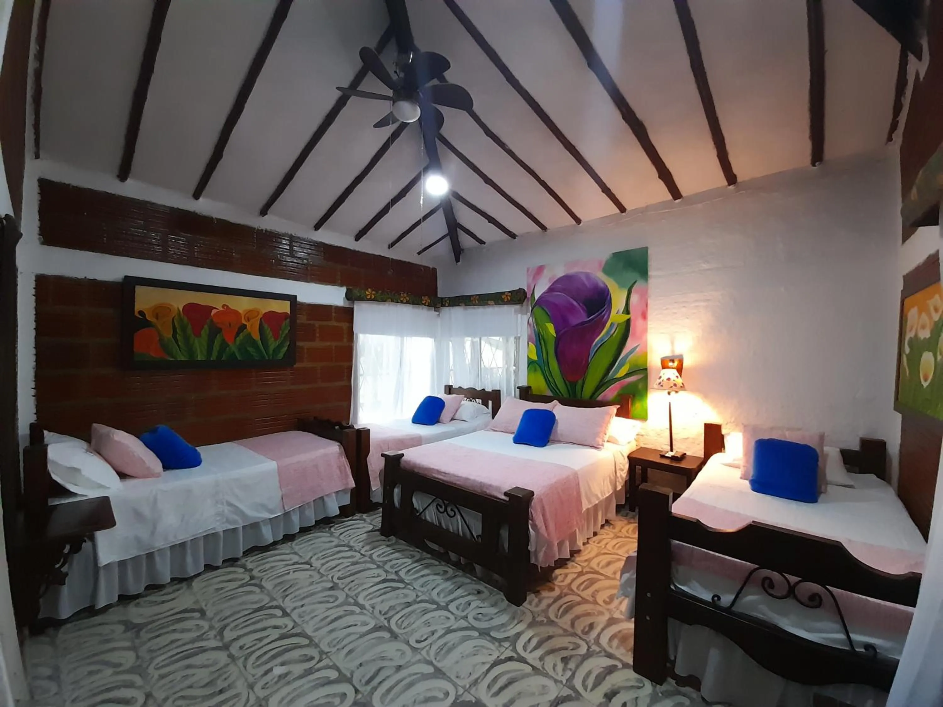Bed in Villa Luzandi