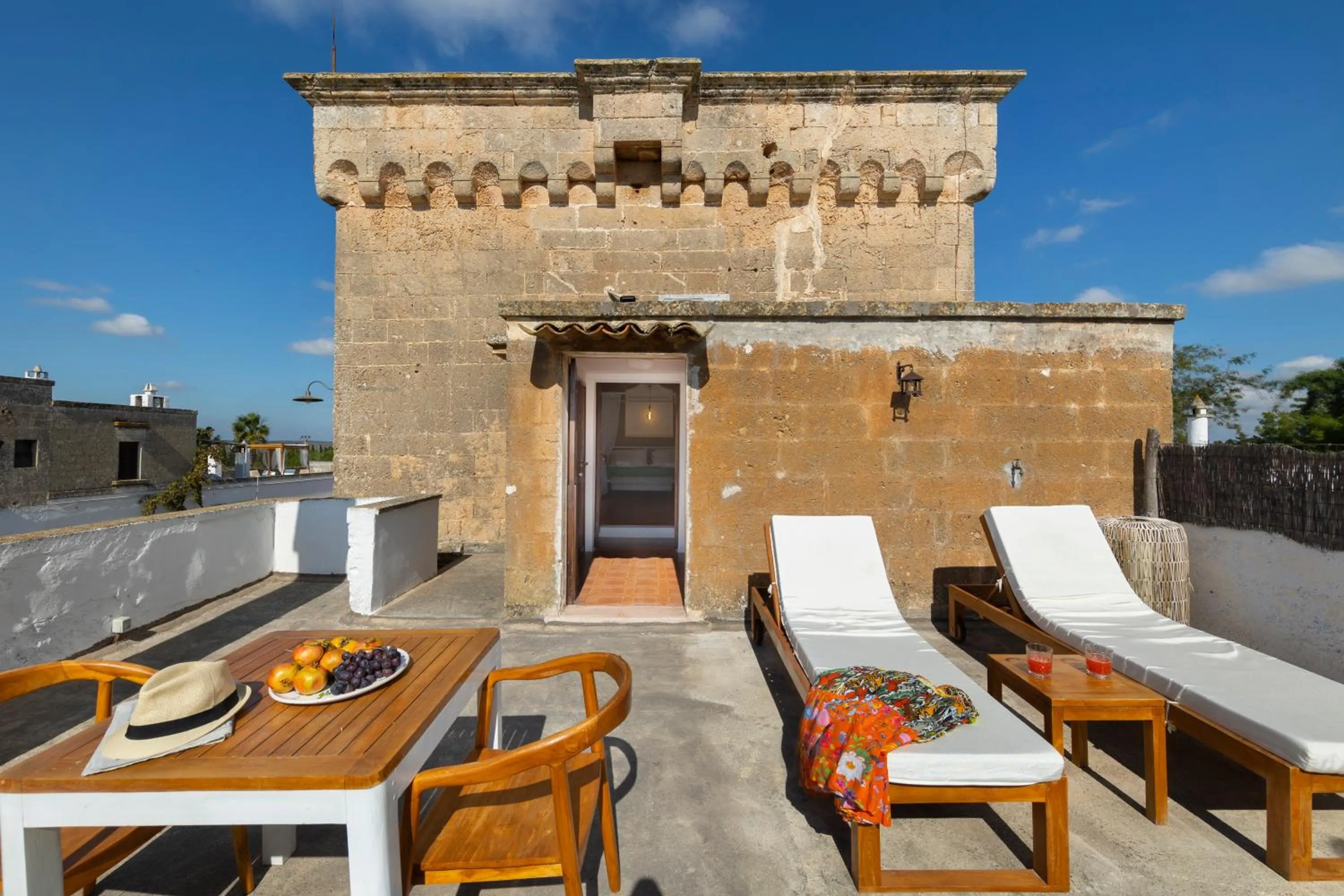 Patio in Masseria Zanzara