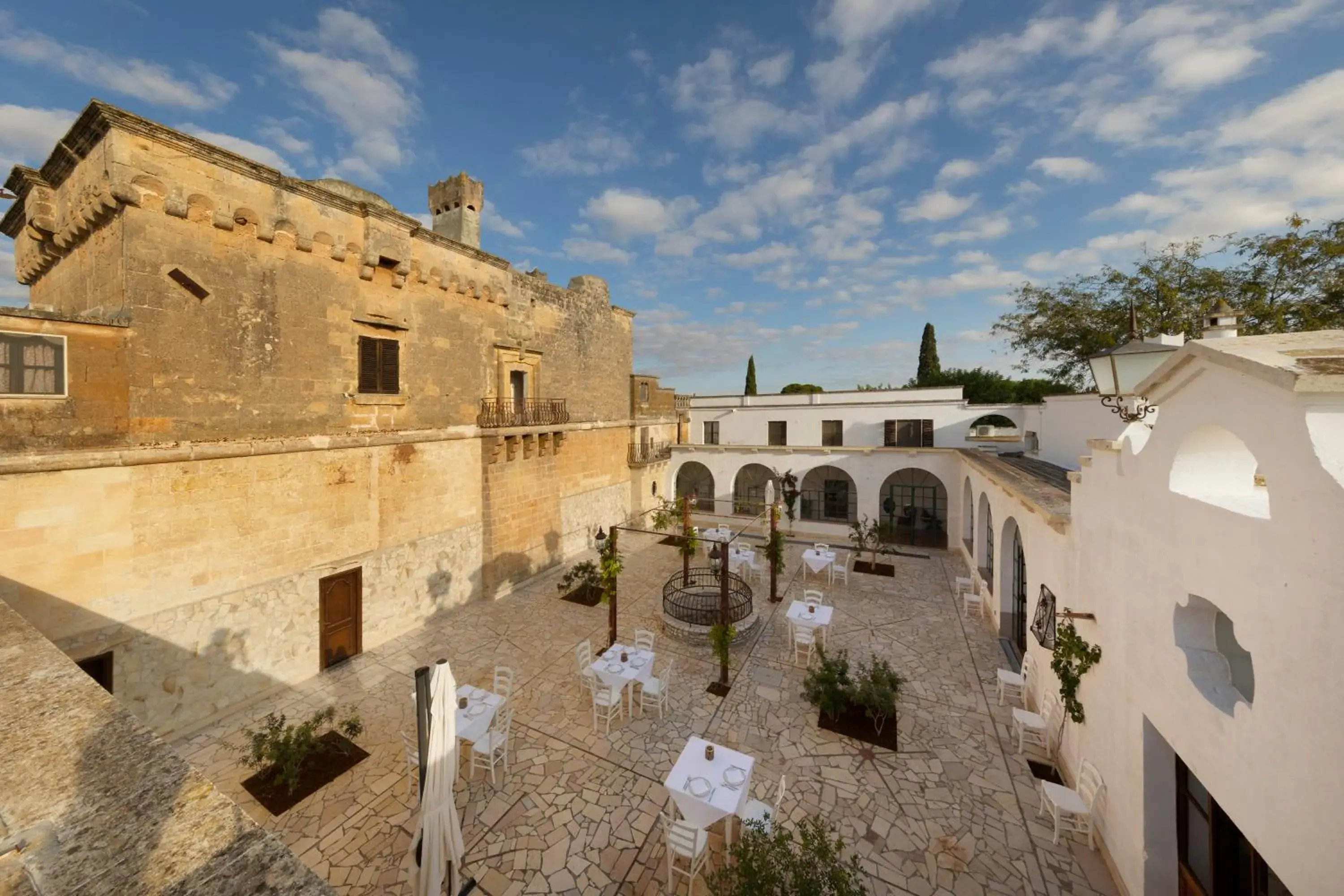 Inner courtyard view in Masseria Zanzara Inner courtyard view in Masseria Zanzara