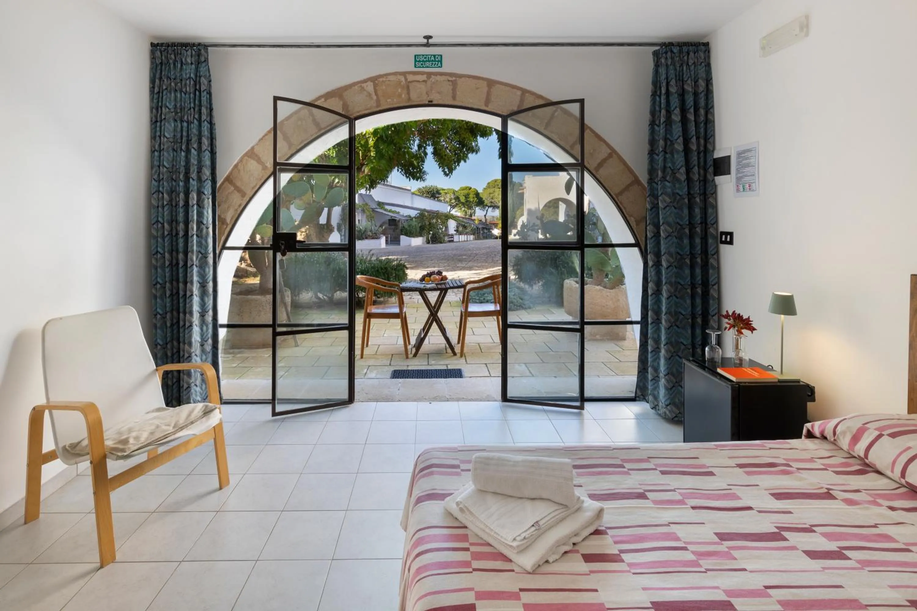 Patio, Bed in Masseria Zanzara