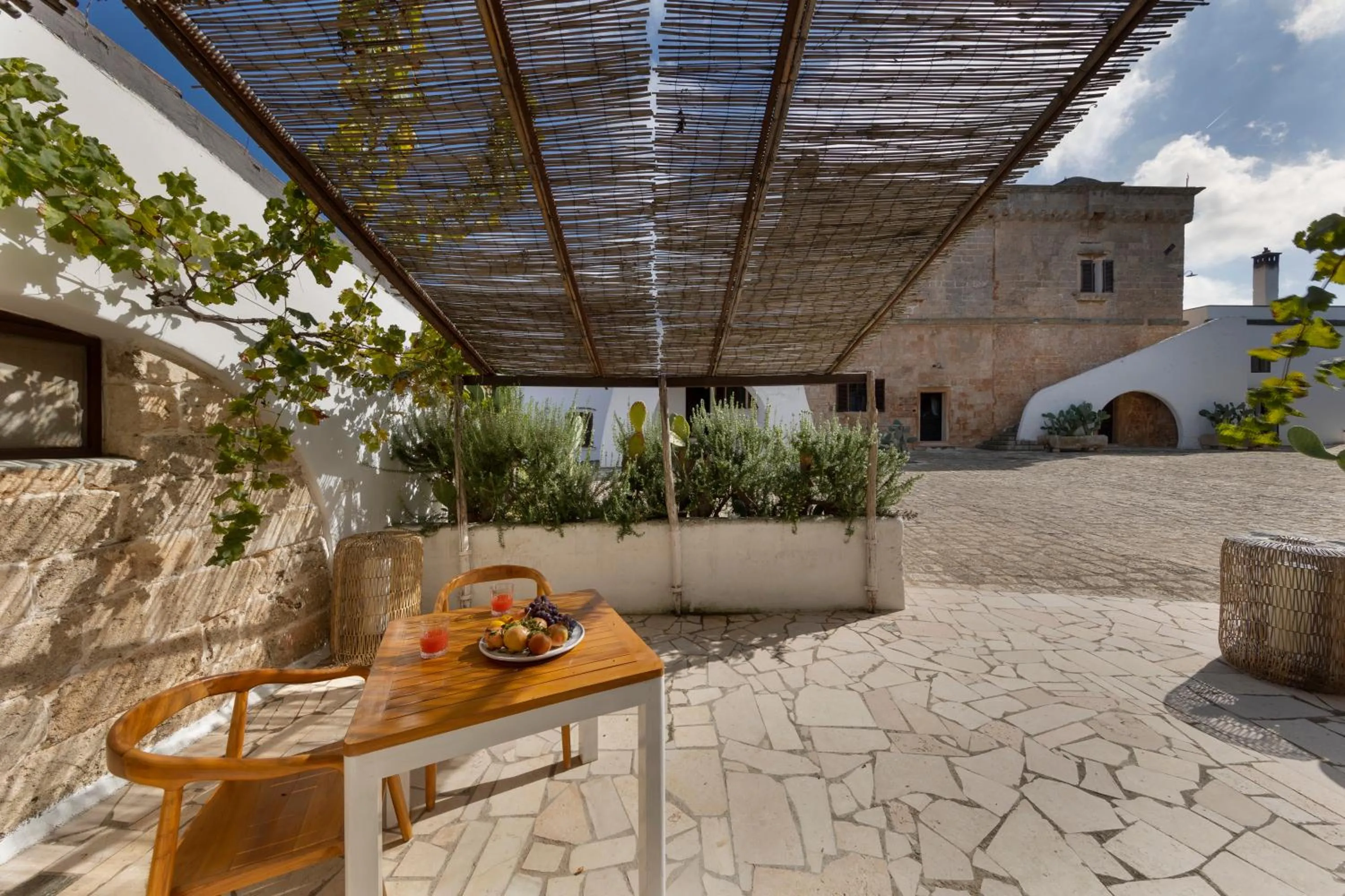Patio in Masseria Zanzara