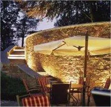 Balcony/Terrace in Logis Hôtel Restaurant du Moulin