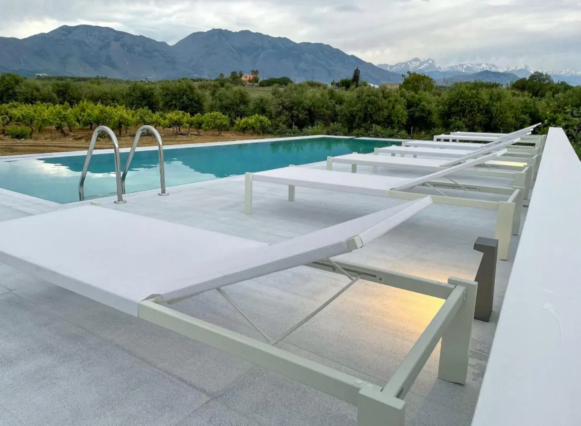 Mountain view in Mikro Livadi Special Lodges - Has an Eco Salt water pool - 150m from the beach