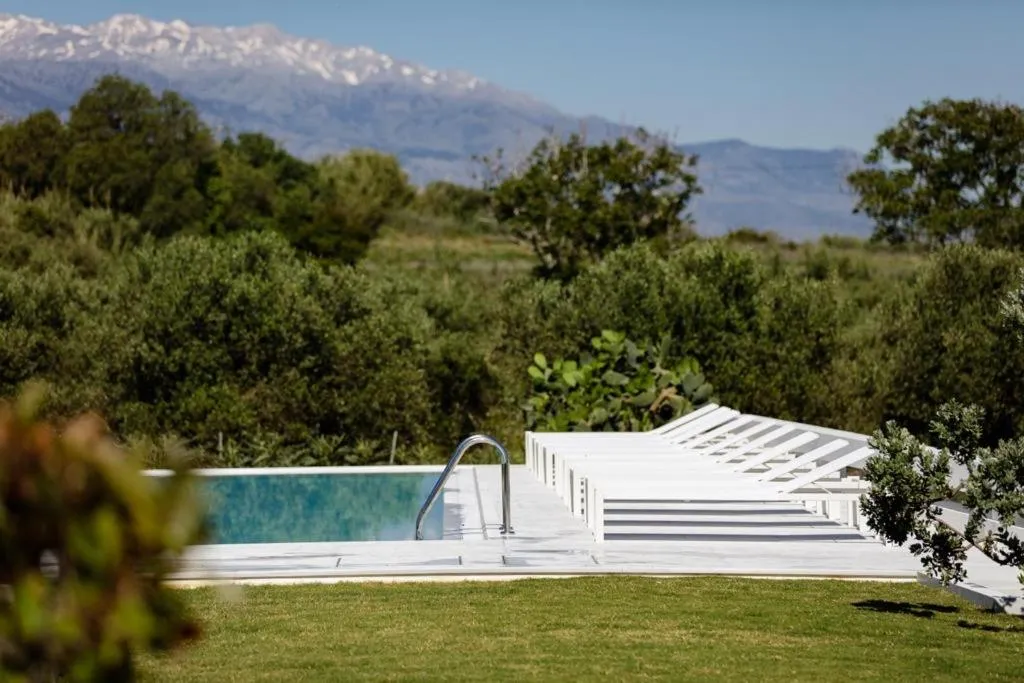 Mountain view in Mikro Livadi Special Lodges - Has an Eco Salt water pool - 150m from the beach