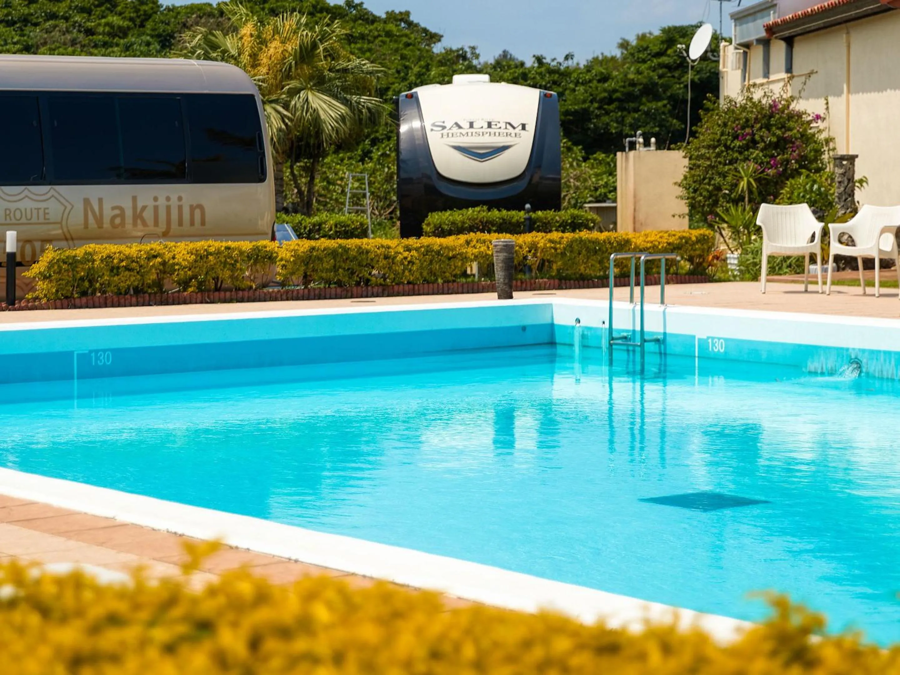 Swimming pool in Wood Pecker Nakijin