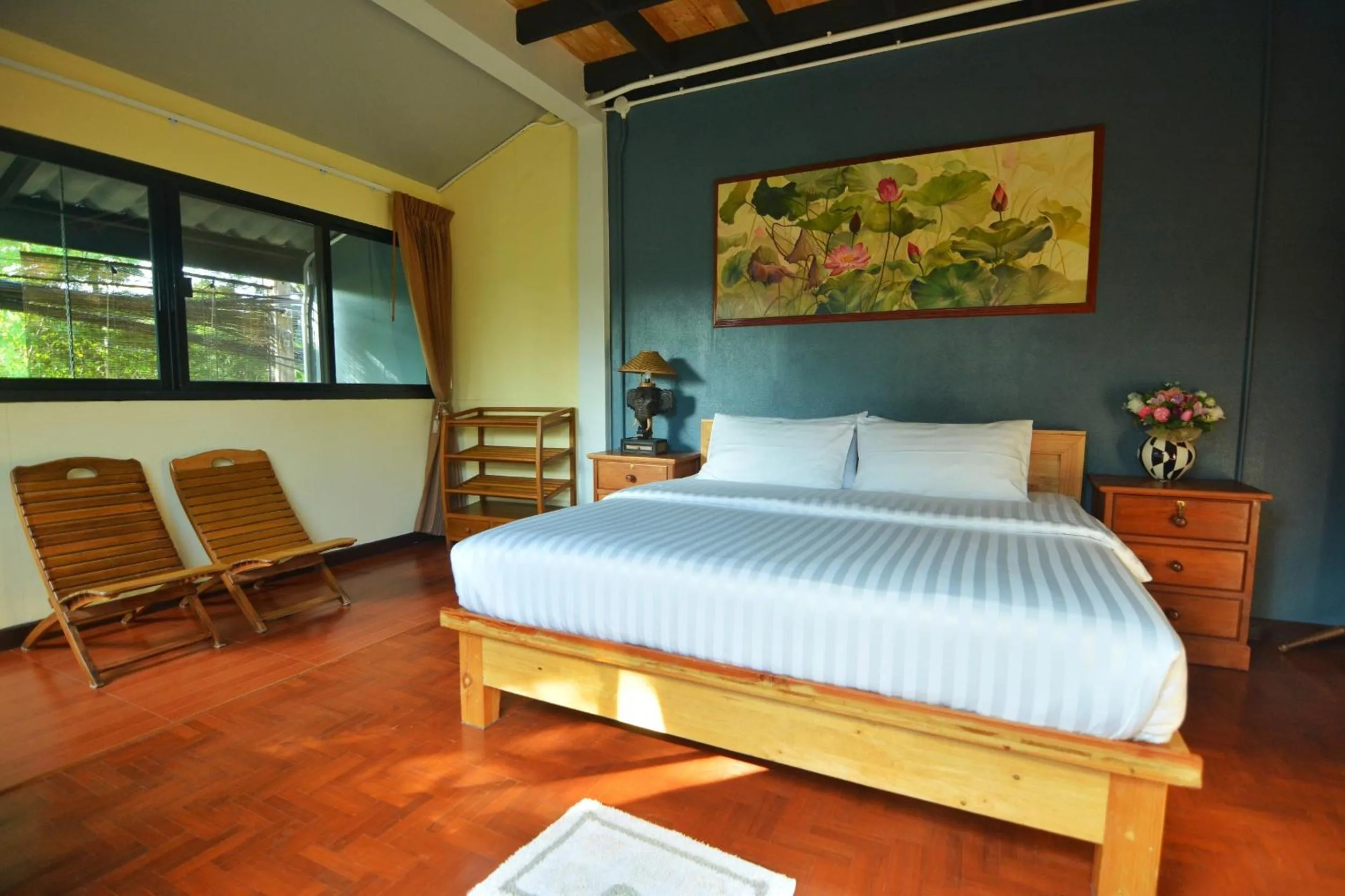Bed in The Corner's unique house