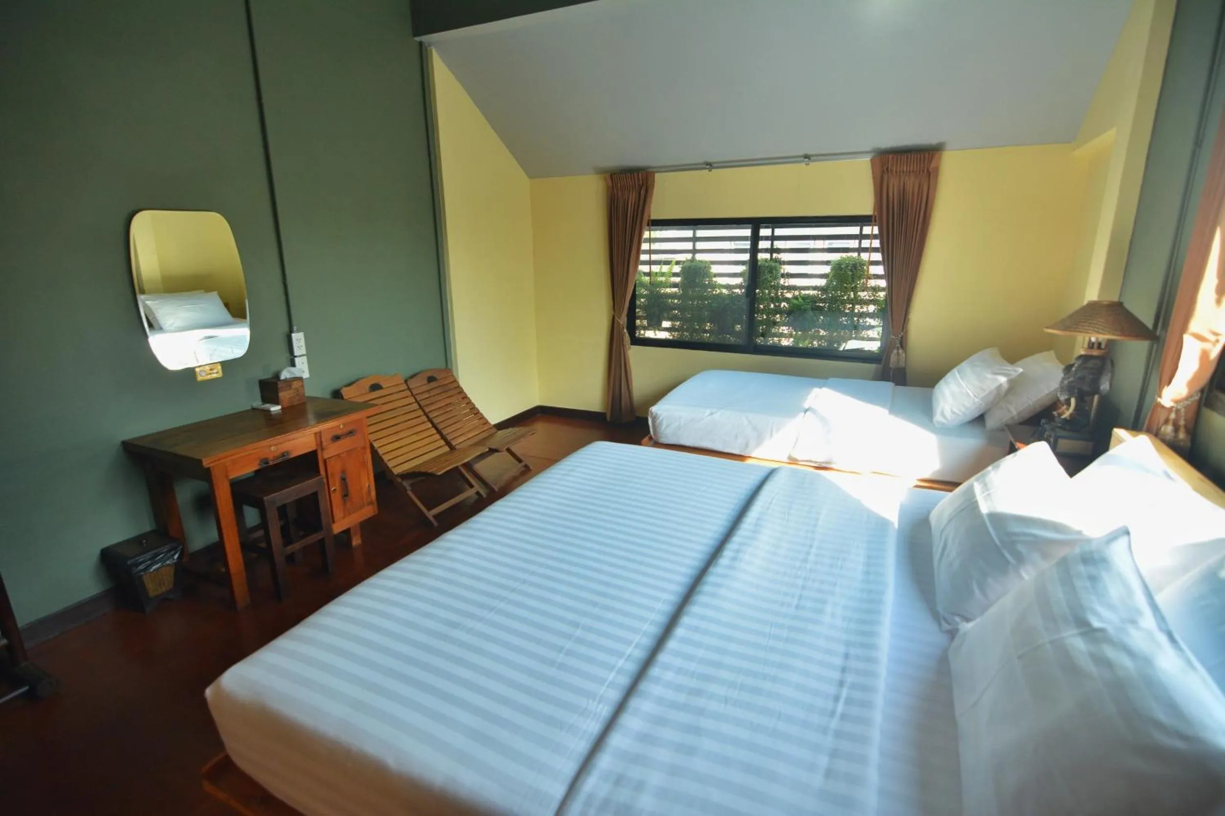 Bed in The Corner's unique house