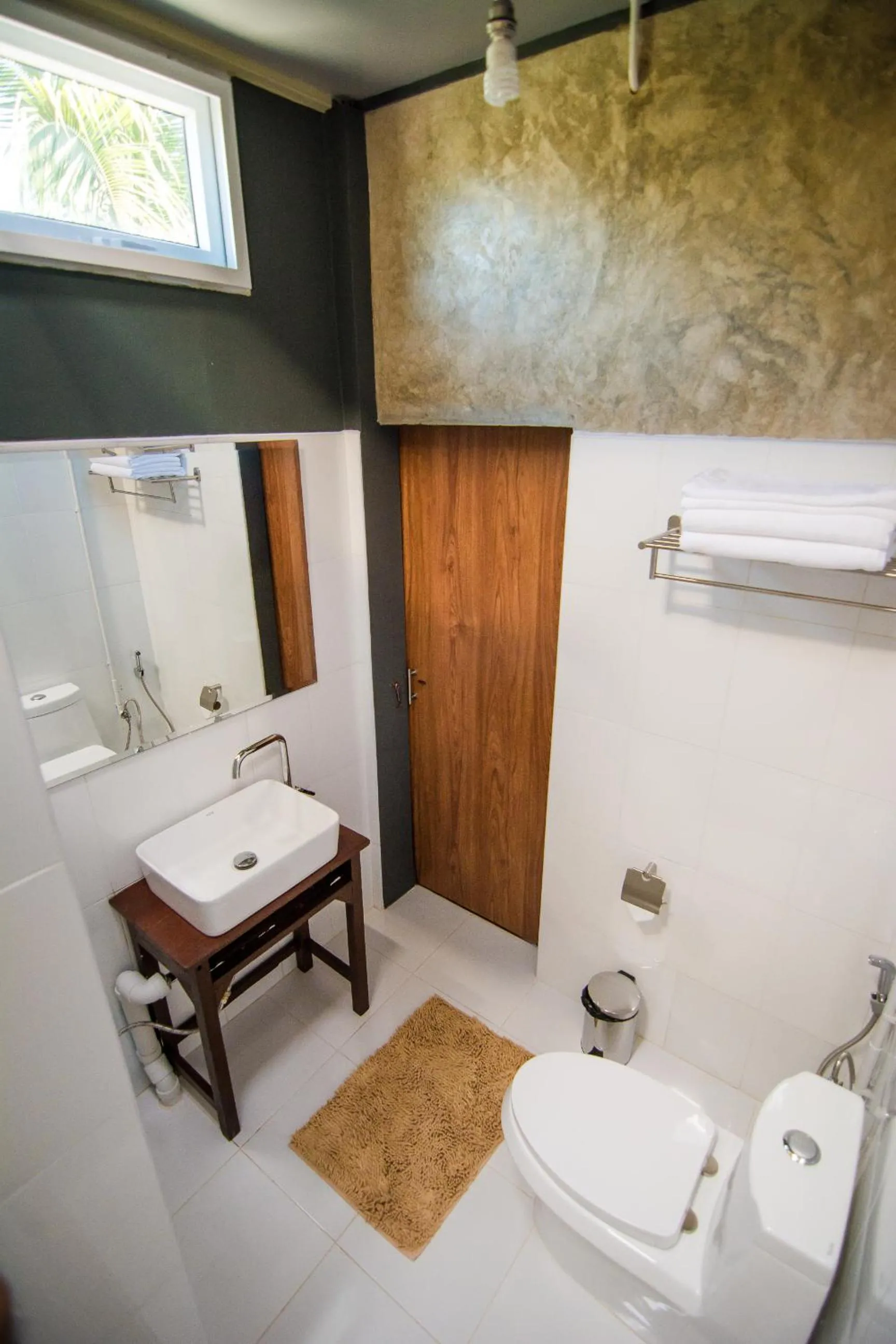 Shower in The Corner's unique house