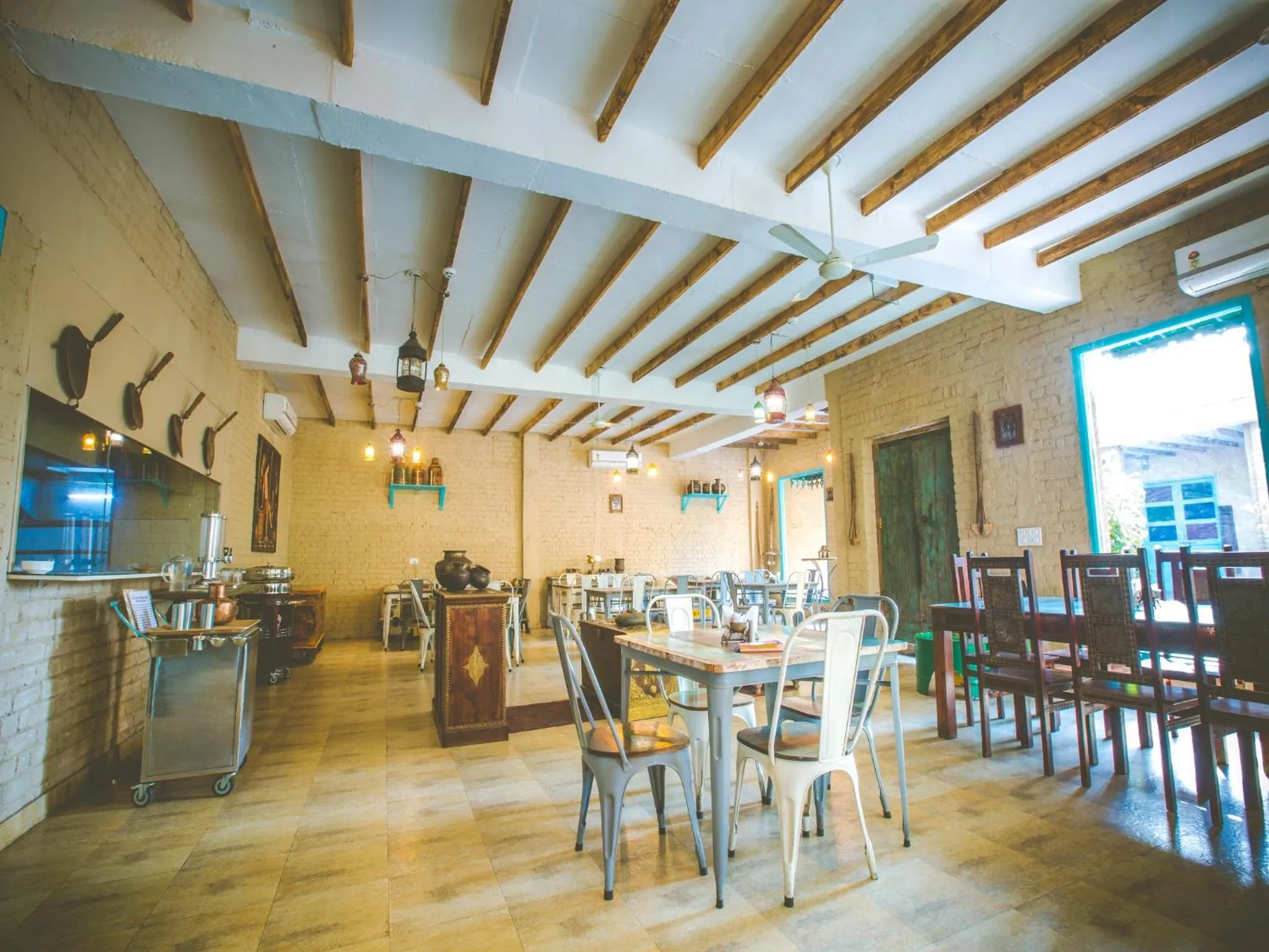 Dining area in WelcomHeritage Ranjitvilas