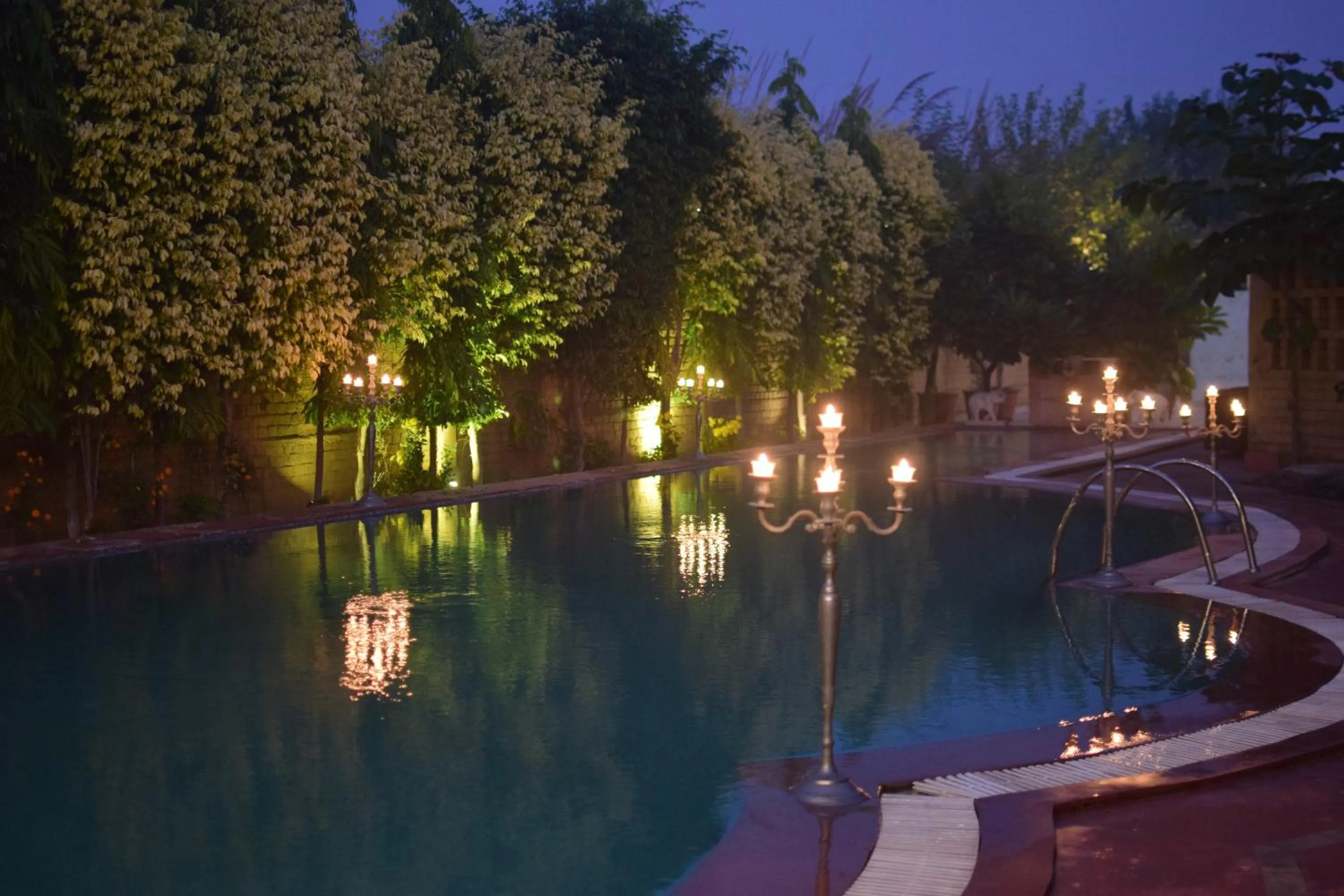 Swimming pool in WelcomHeritage Ranjitvilas