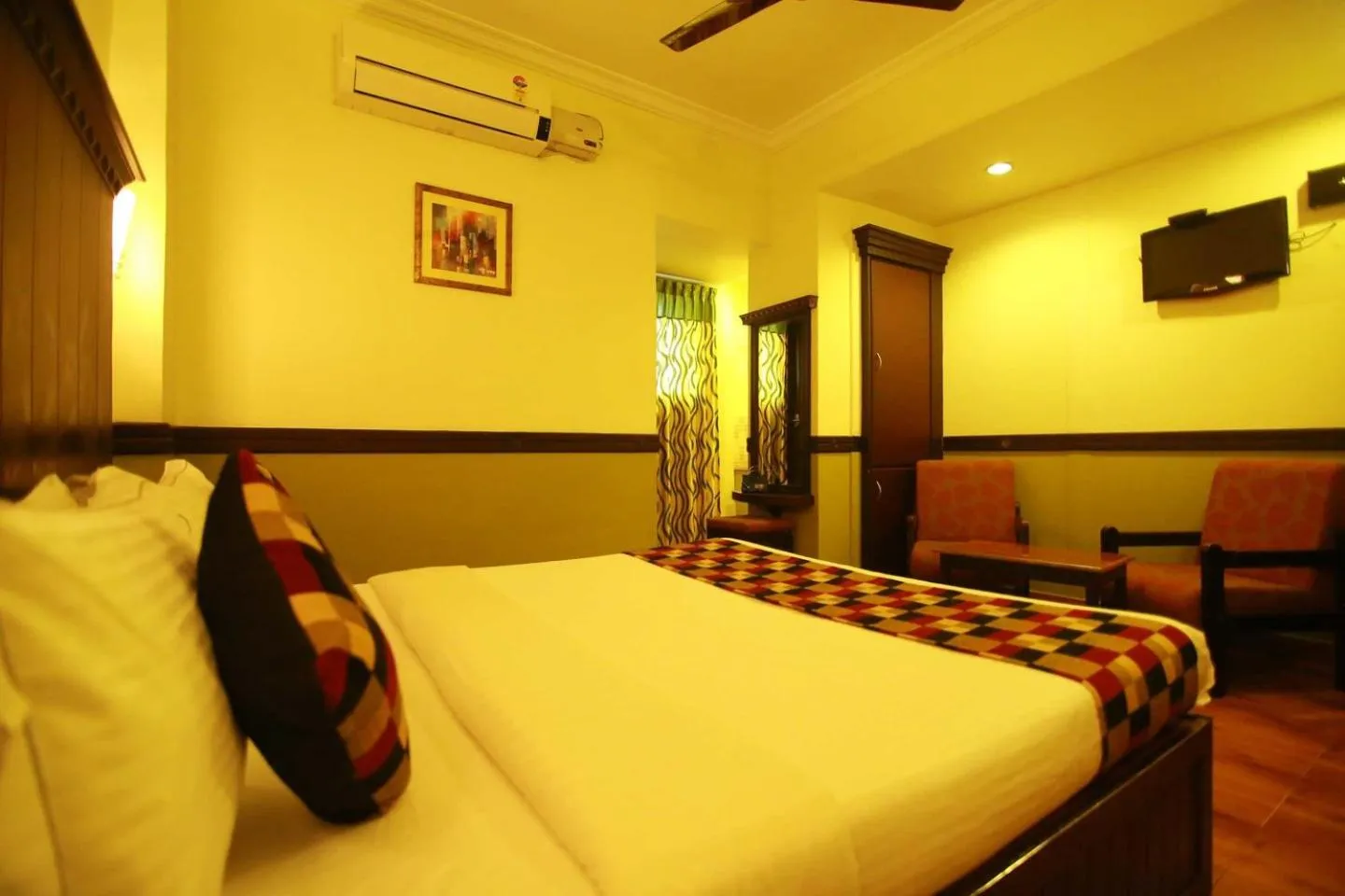 Bed in Hotel Palace Tower