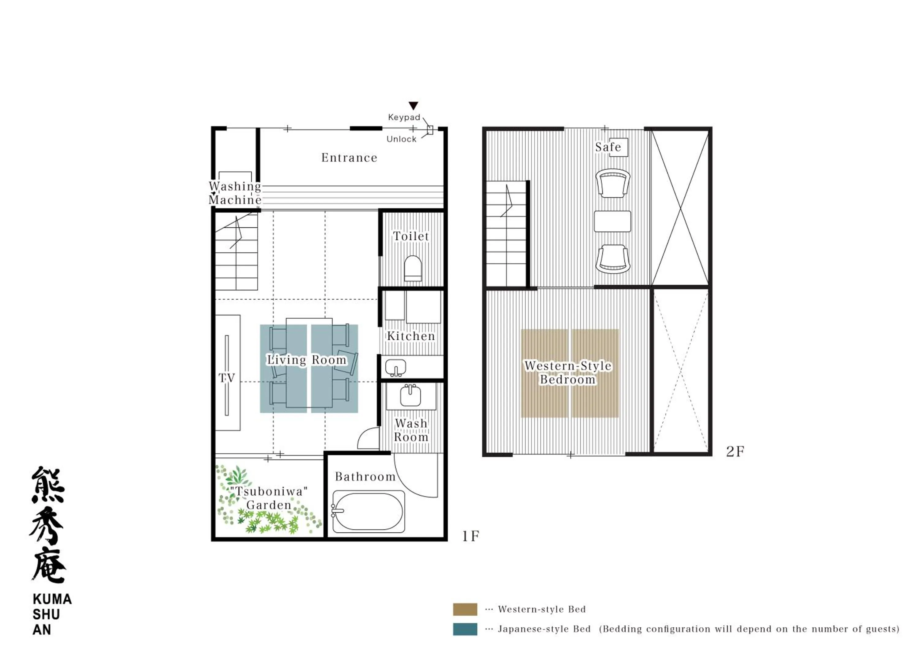 Floor plan in Kumashu an Machiya House