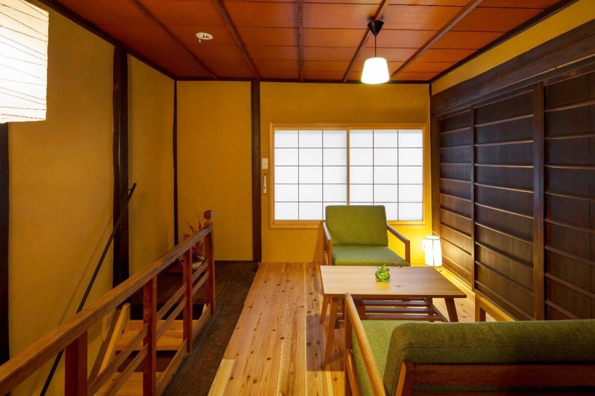 Seating area in Kumashu an Machiya House