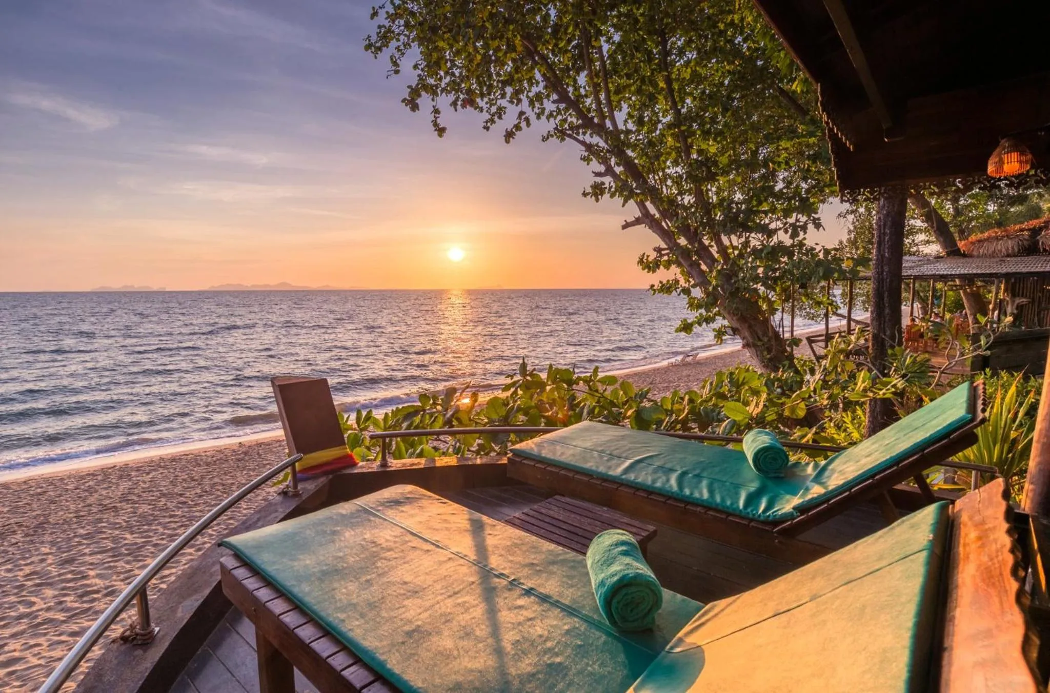 sunbed in Koh Jum Ocean Beach Resort