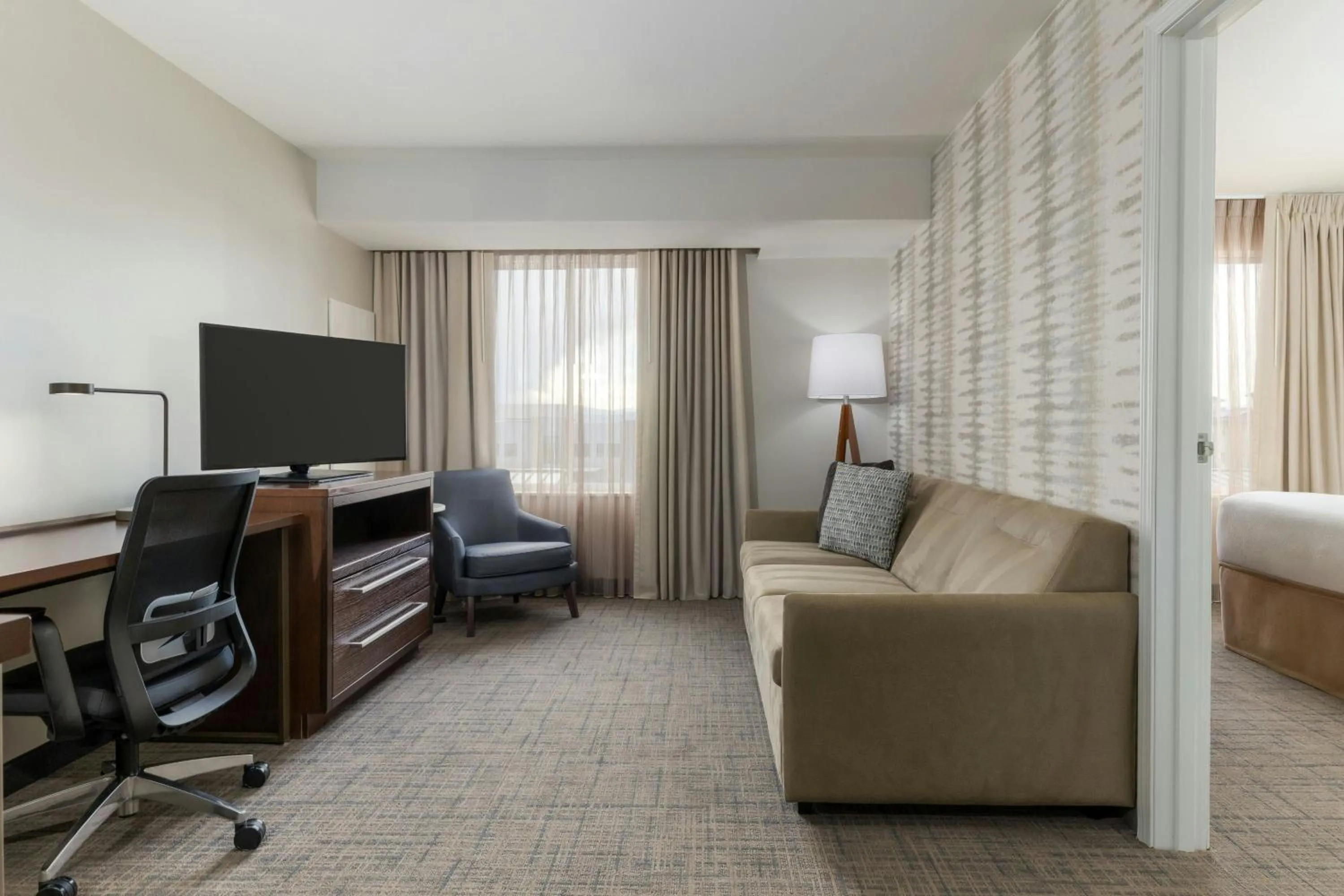 Living room, Bed in Residence Inn by Marriott Denver Central Park