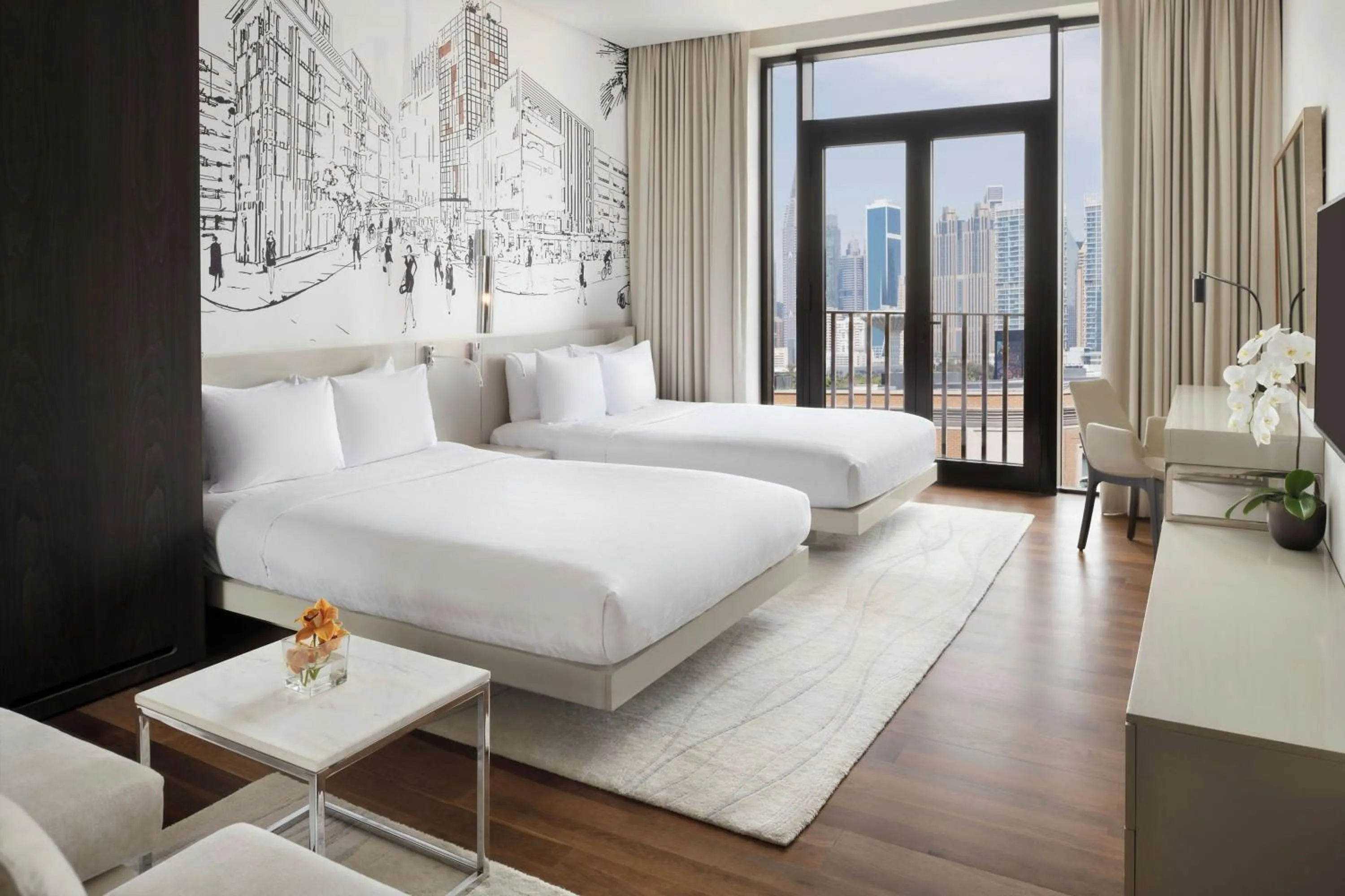 Photo of the whole room, Bed in La Ville Hotel & Suites CITY WALK Dubai, Autograph Collection