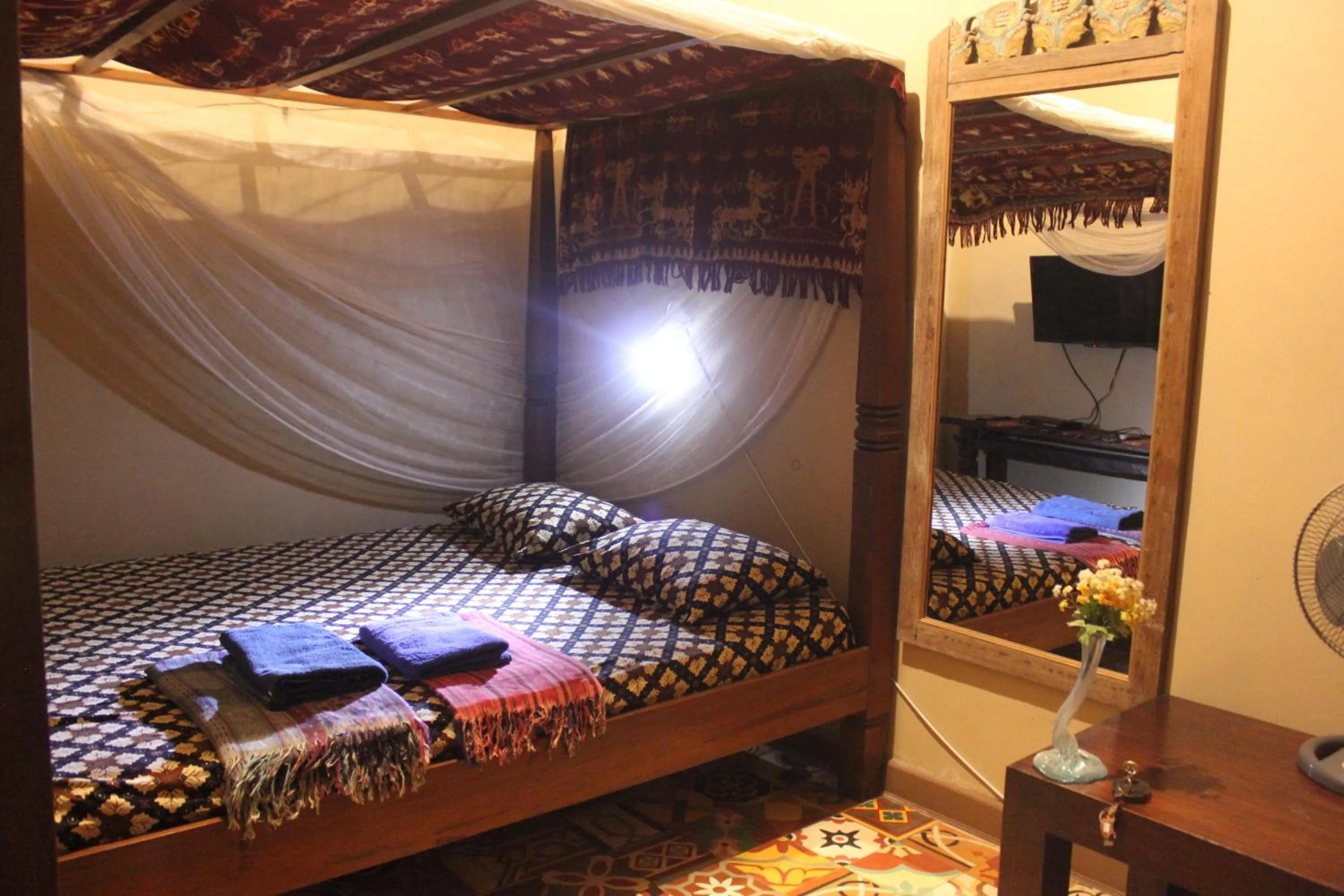 Bed in Bedhot Homestay