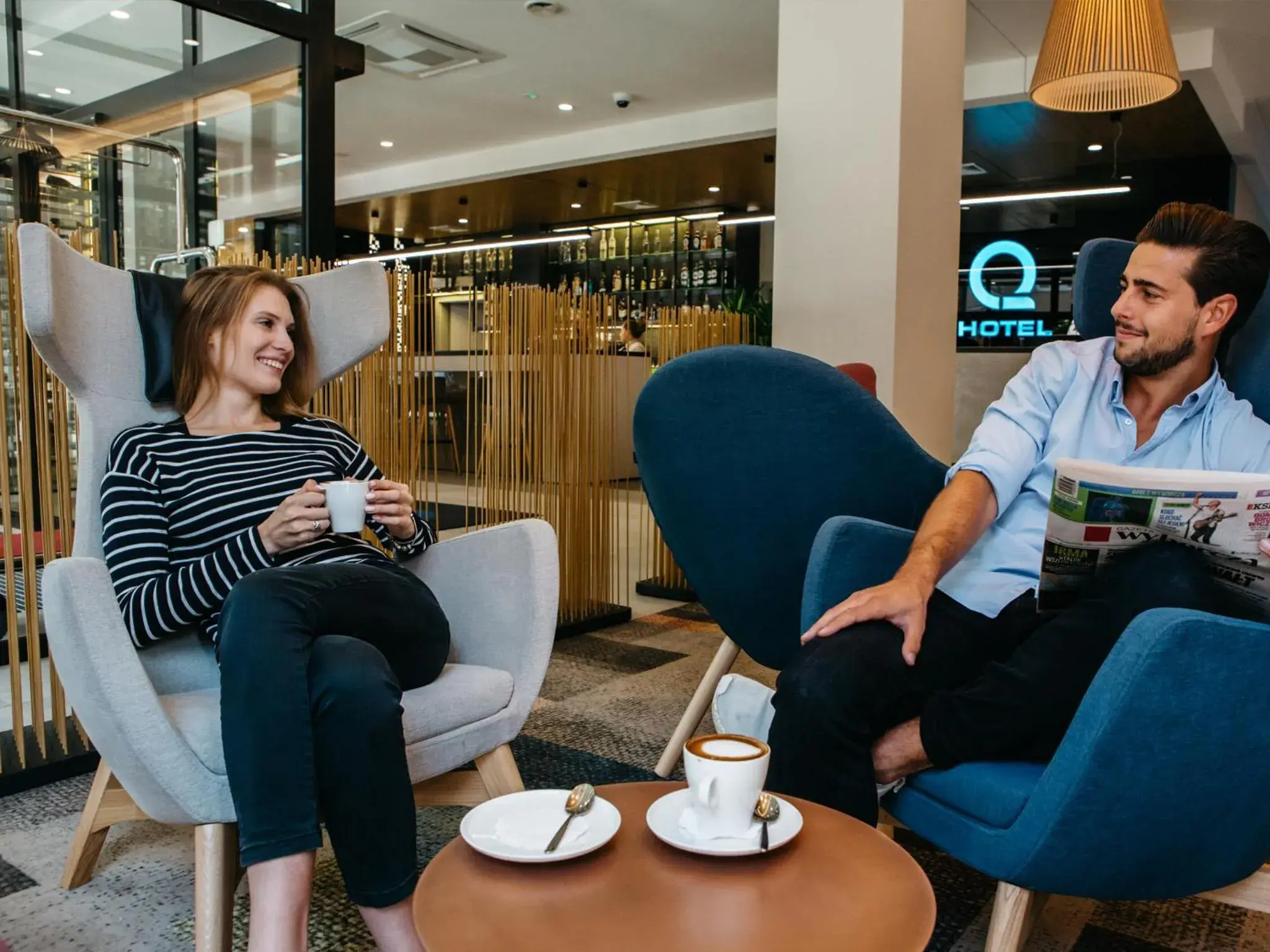 Lobby or reception in Q Hotel Plus Katowice Lobby or reception in Q Hotel Plus Katowice