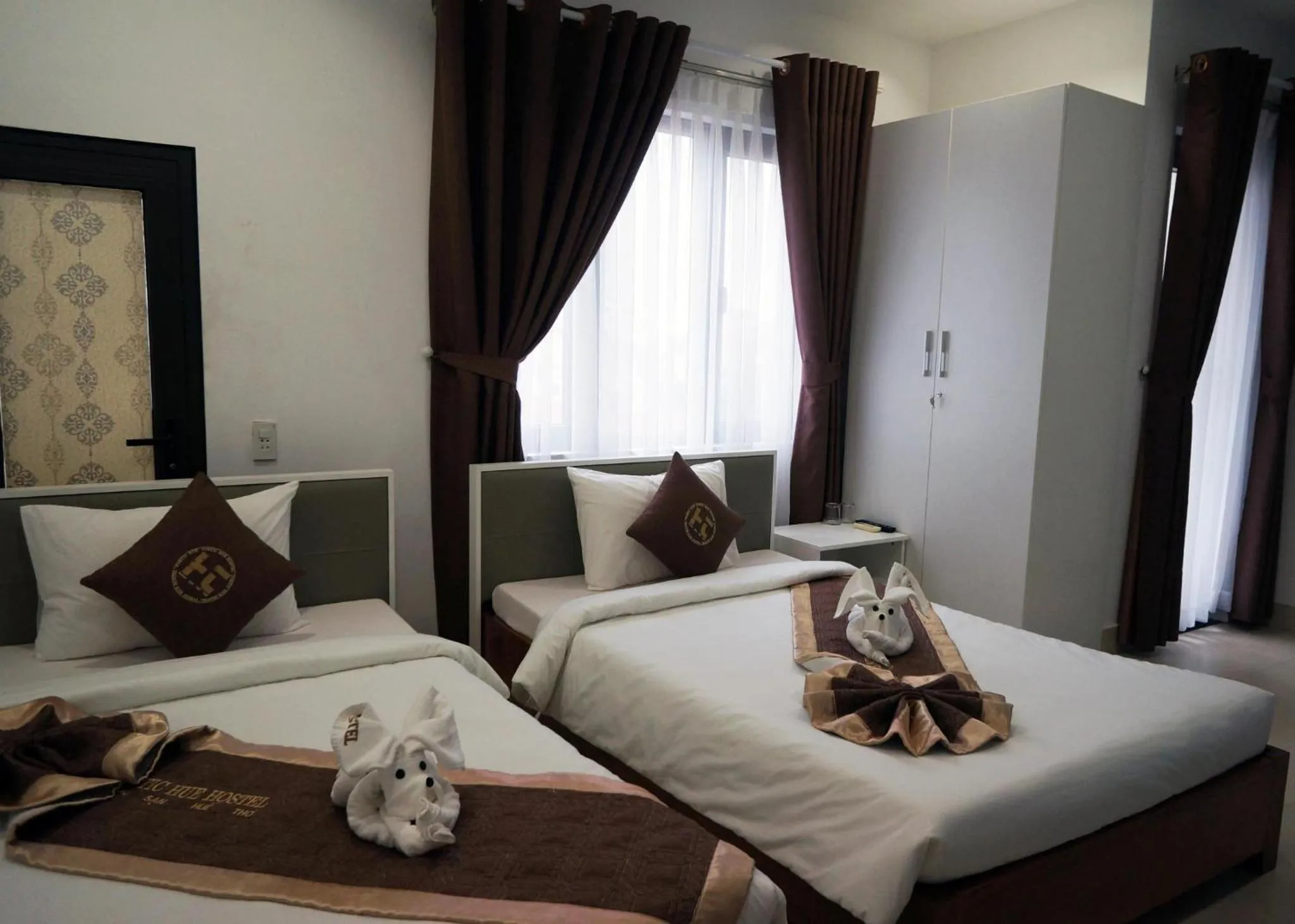 Bed in Poetic Hue Hotel & Spa