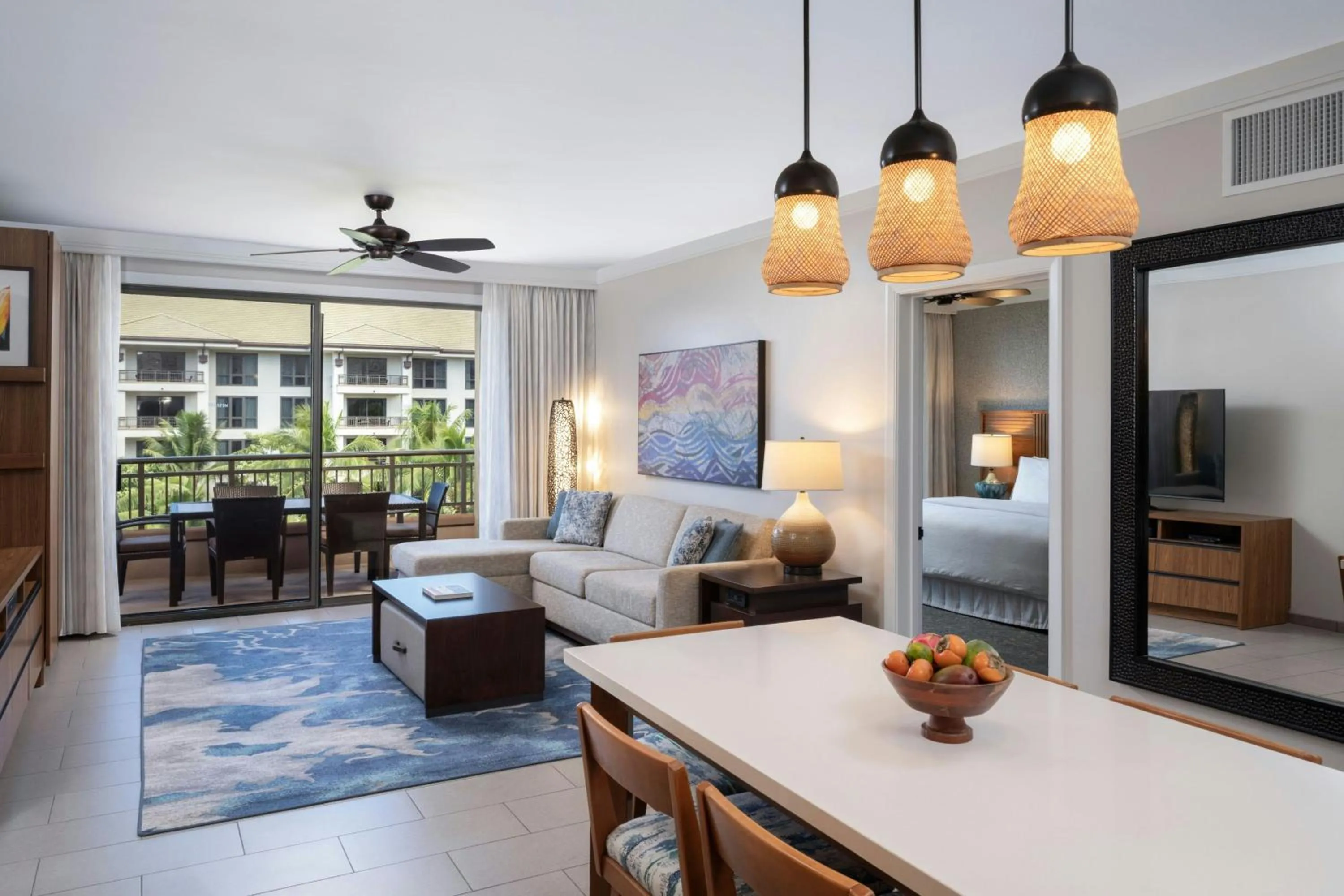 Living room in The Westin Nanea Ocean Villas, Ka'anapali