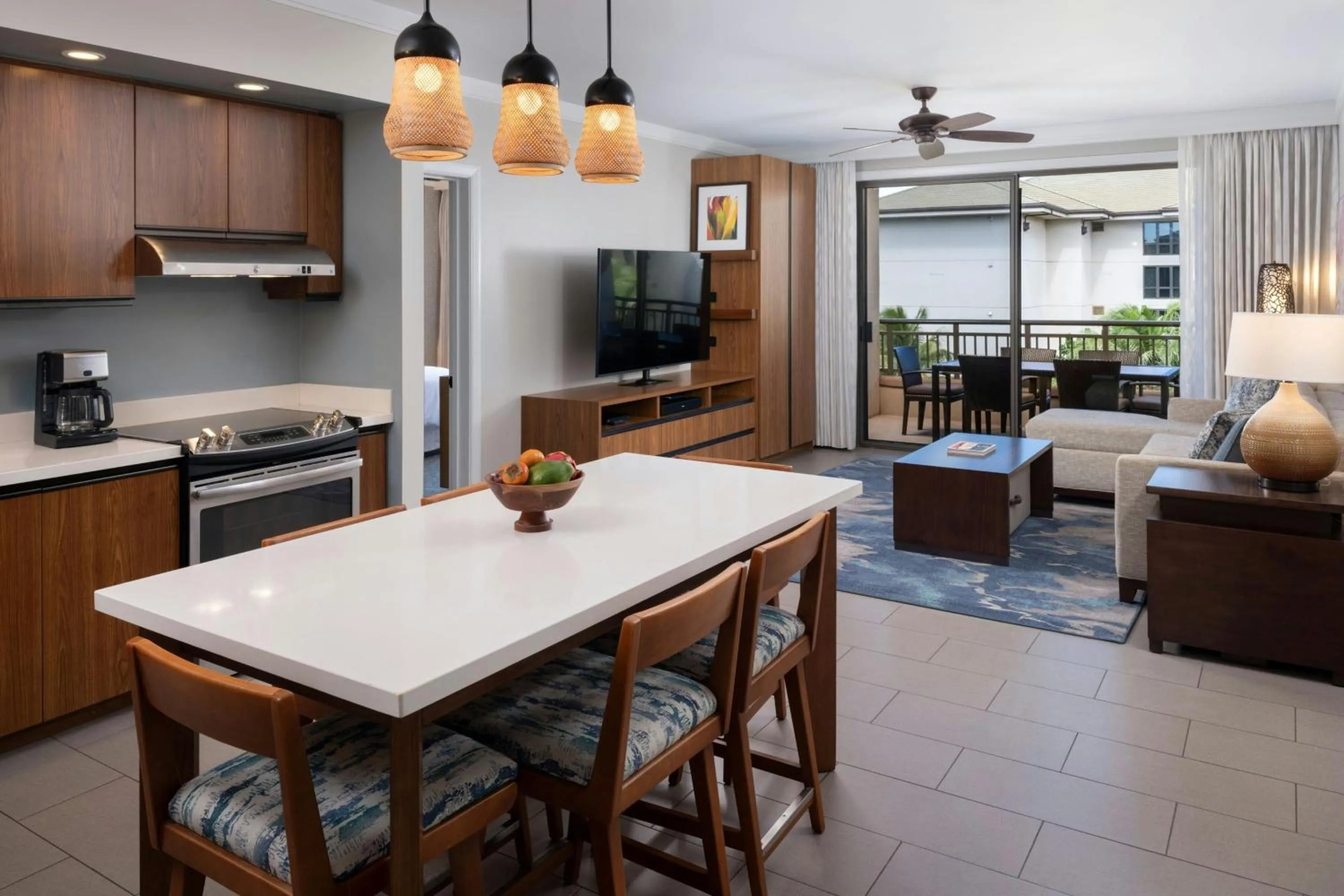 Living room in The Westin Nanea Ocean Villas, Ka'anapali