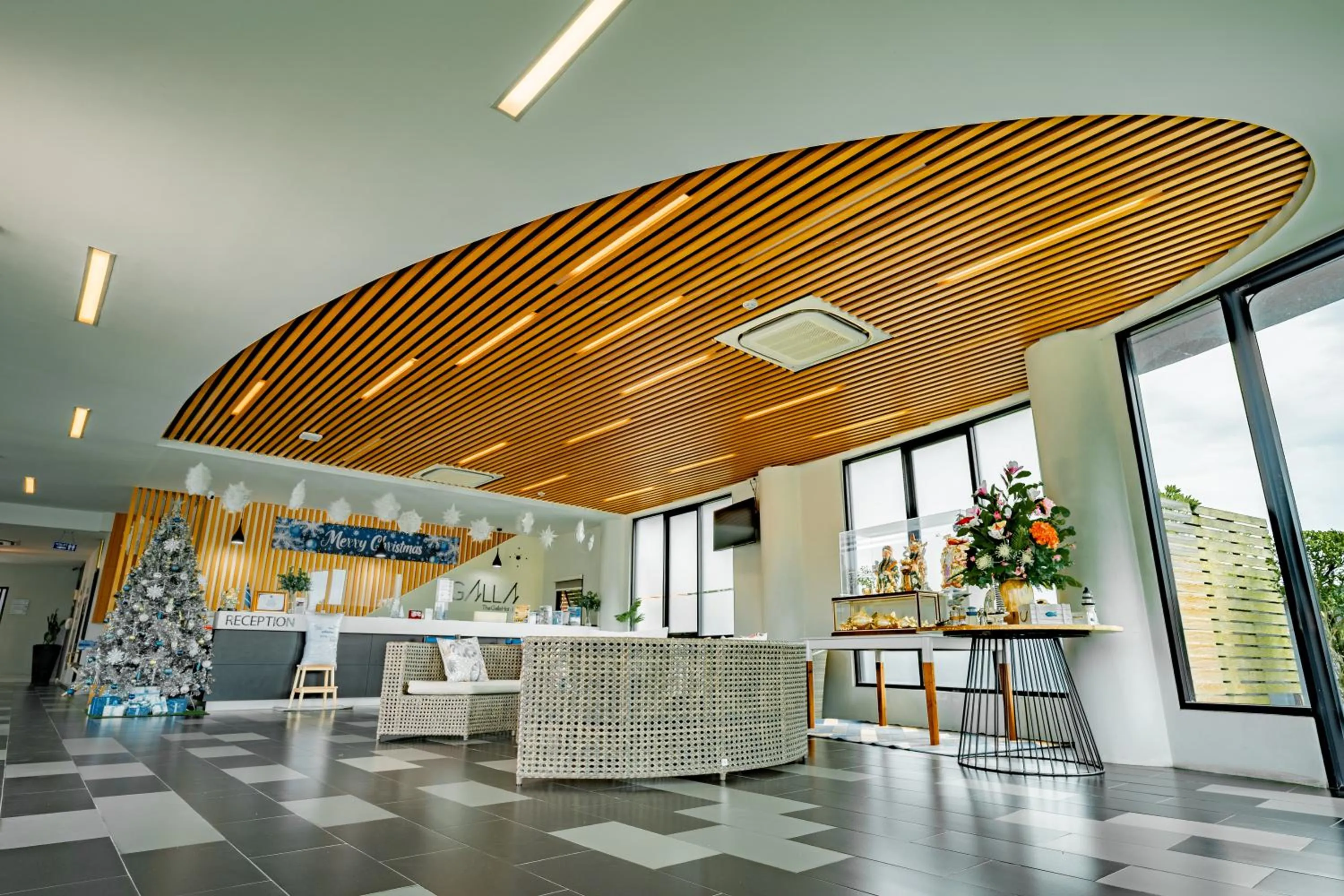 Lobby or reception in The Galla Hotel