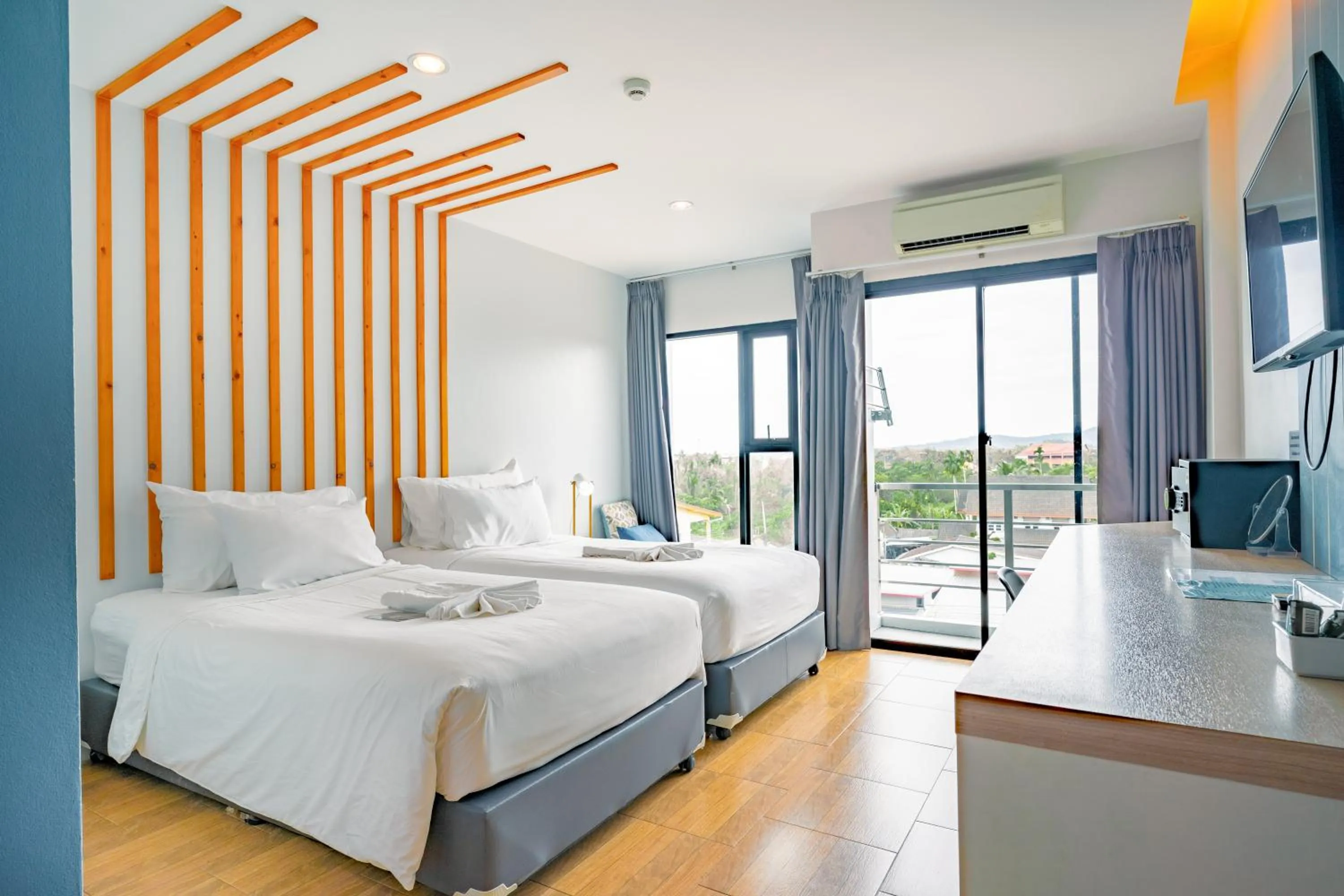 Bed in The Galla Hotel