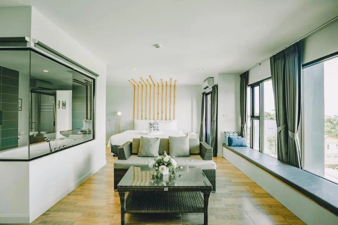 Living room, Bed in The Galla Hotel