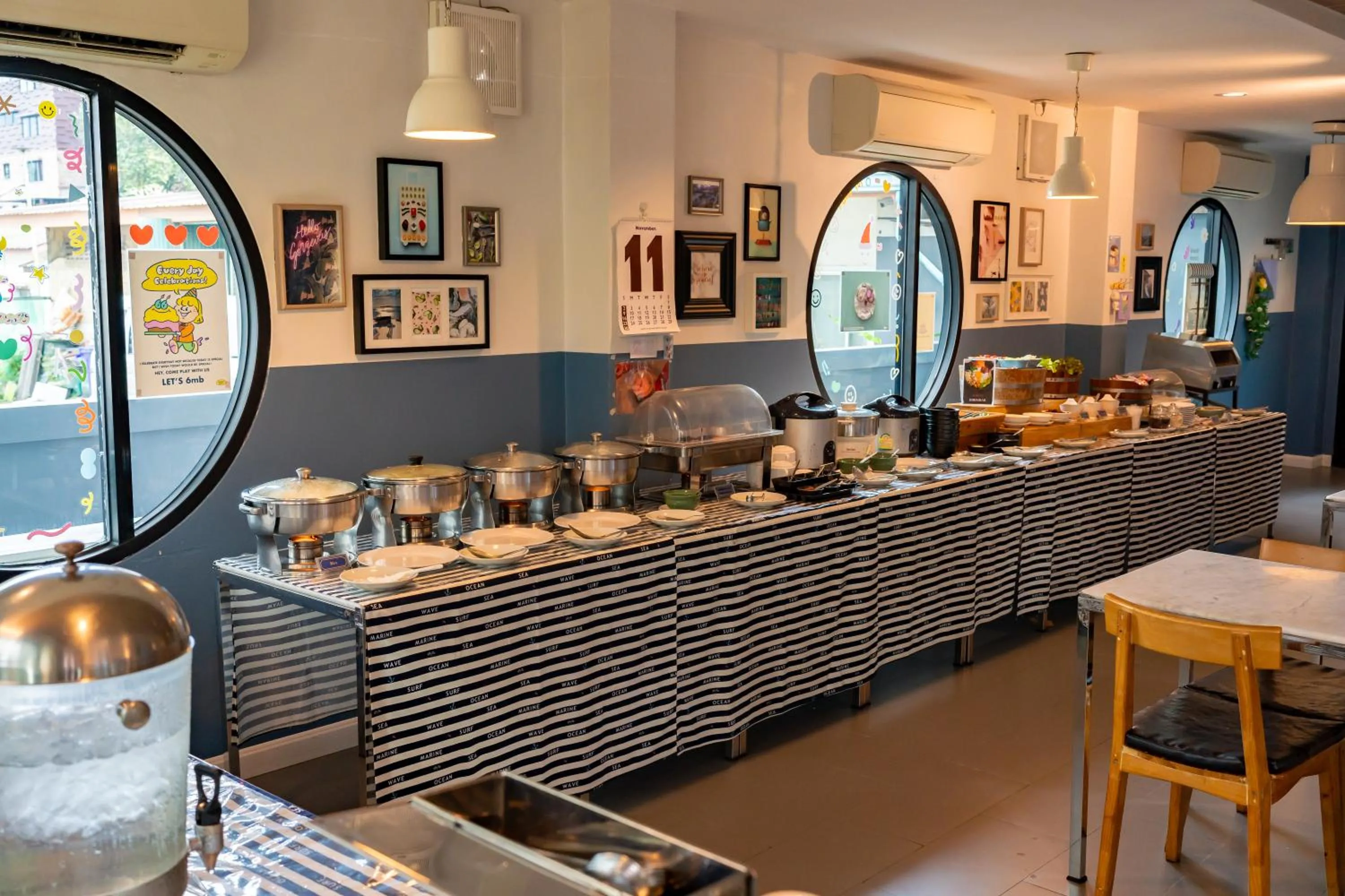 Buffet breakfast in The Galla Hotel