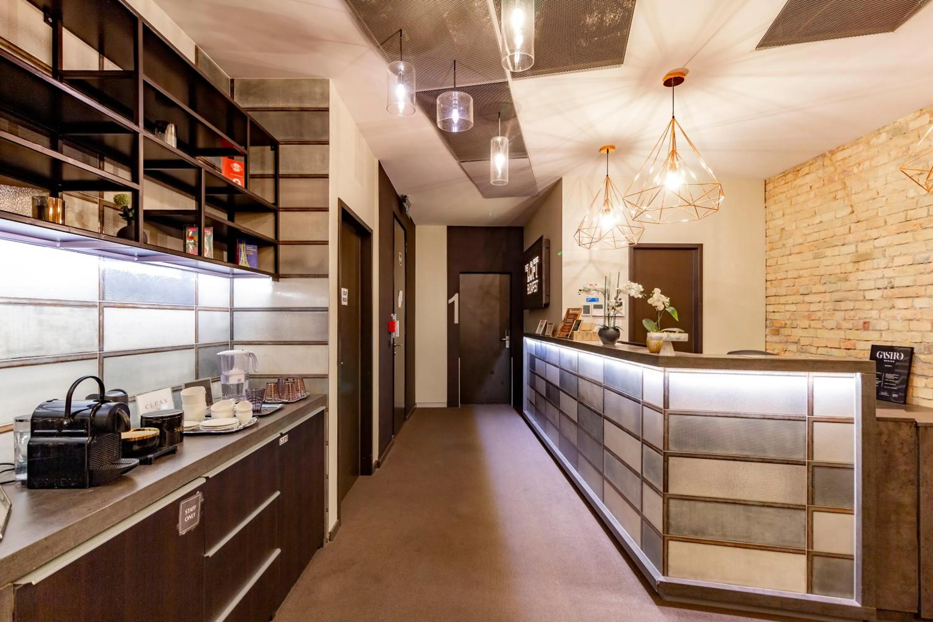 Lobby or reception in The Loft Budapest