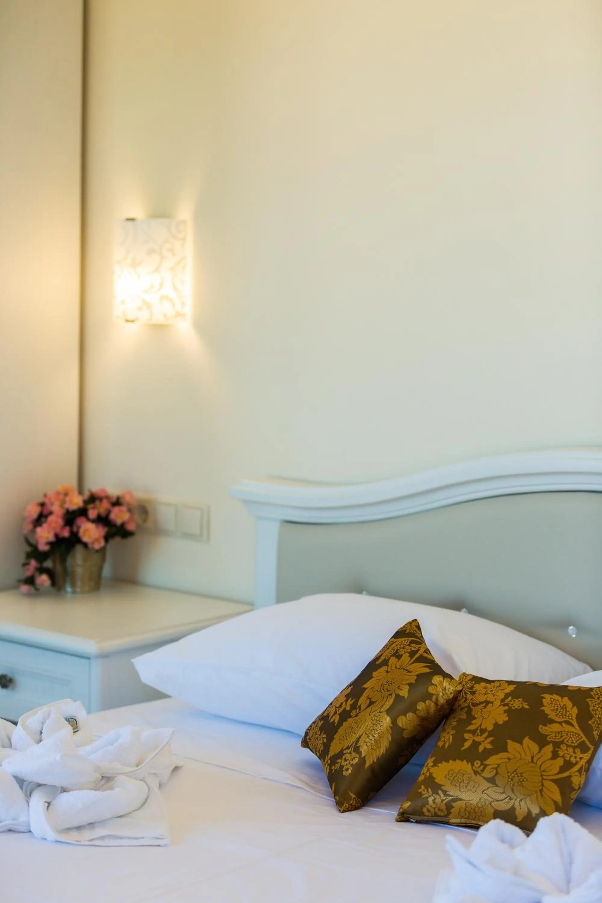 Bed in Polyxenia Suites