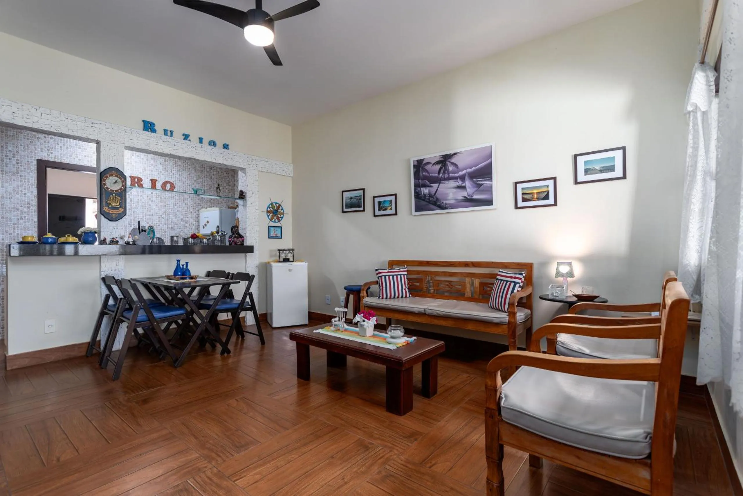 Communal lounge/ TV room in Apart Hotel Pet Friendly em Búzios