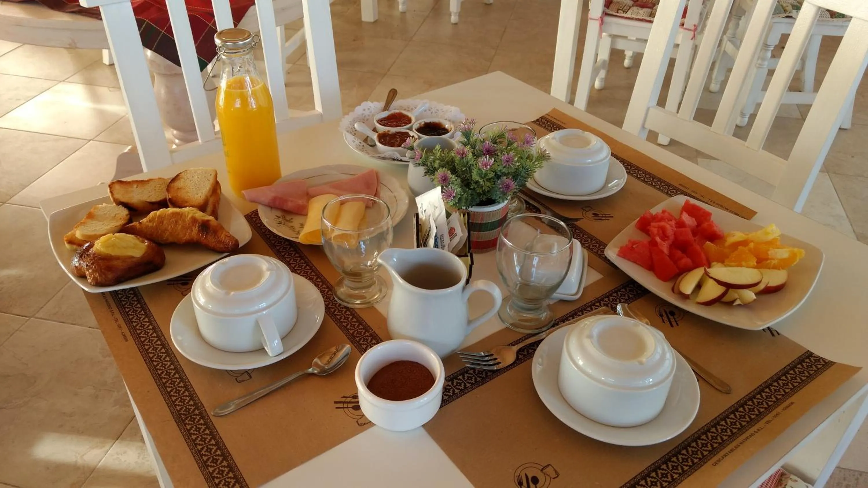 Breakfast in Finca Fisterra