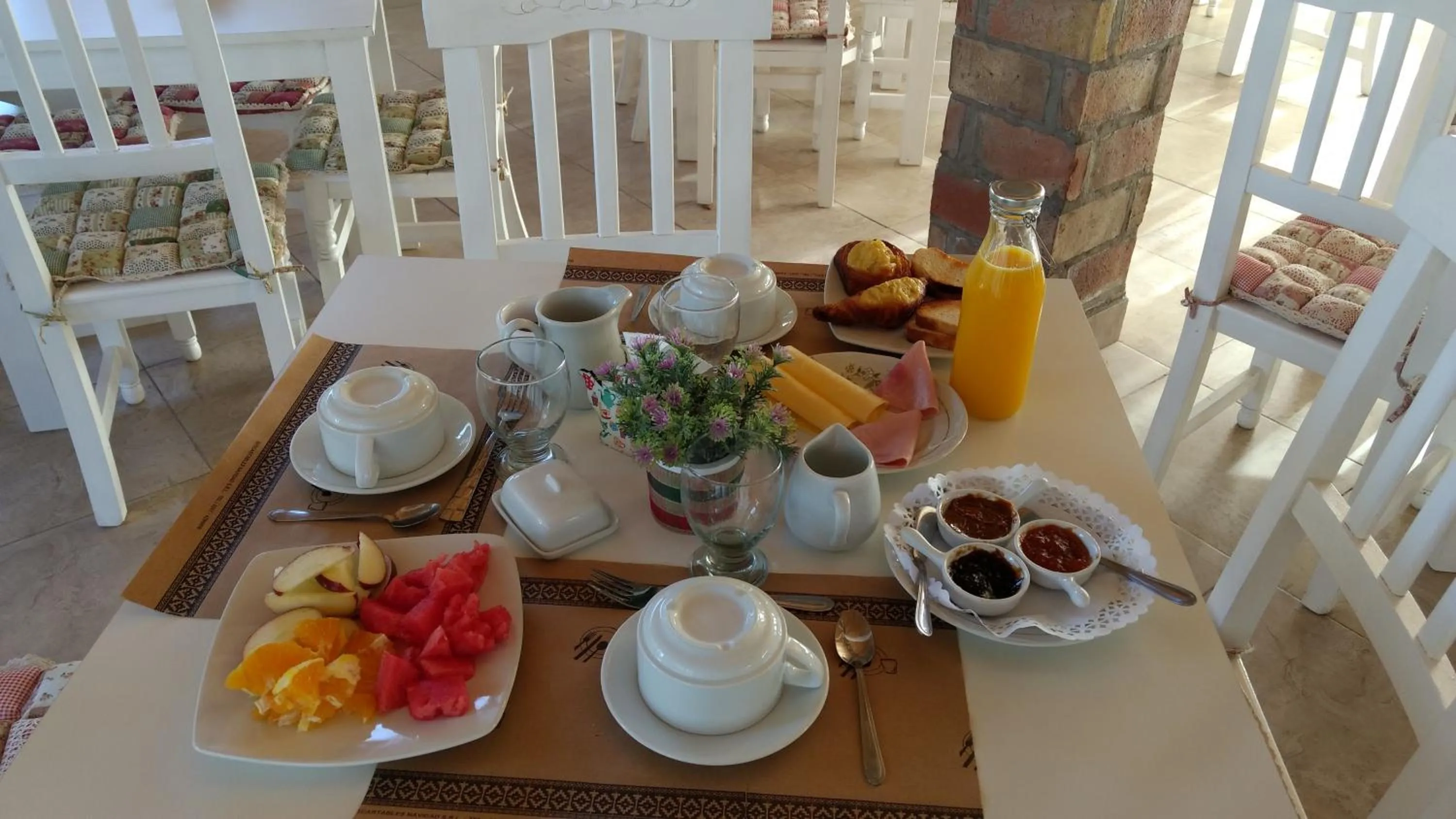 Breakfast in Finca Fisterra