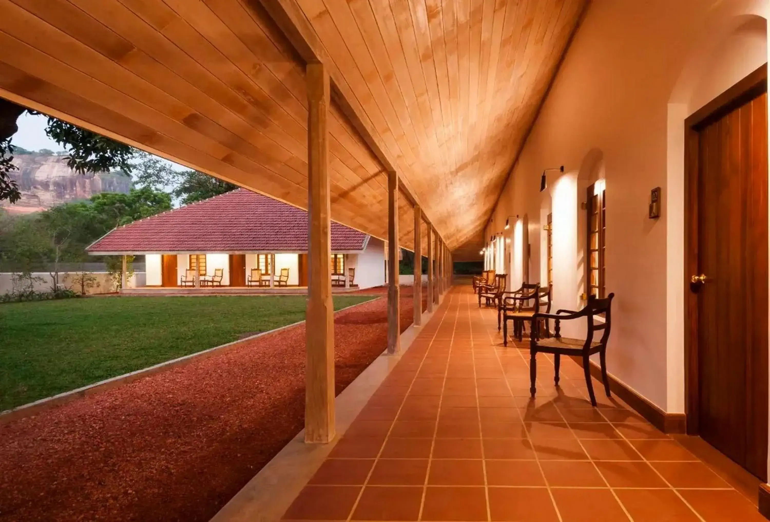 Garden view in EKHO Sigiriya - 700 meters to Sigiriya Rock Garden view in EKHO Sigiriya - 700 meters to Sigiriya Rock