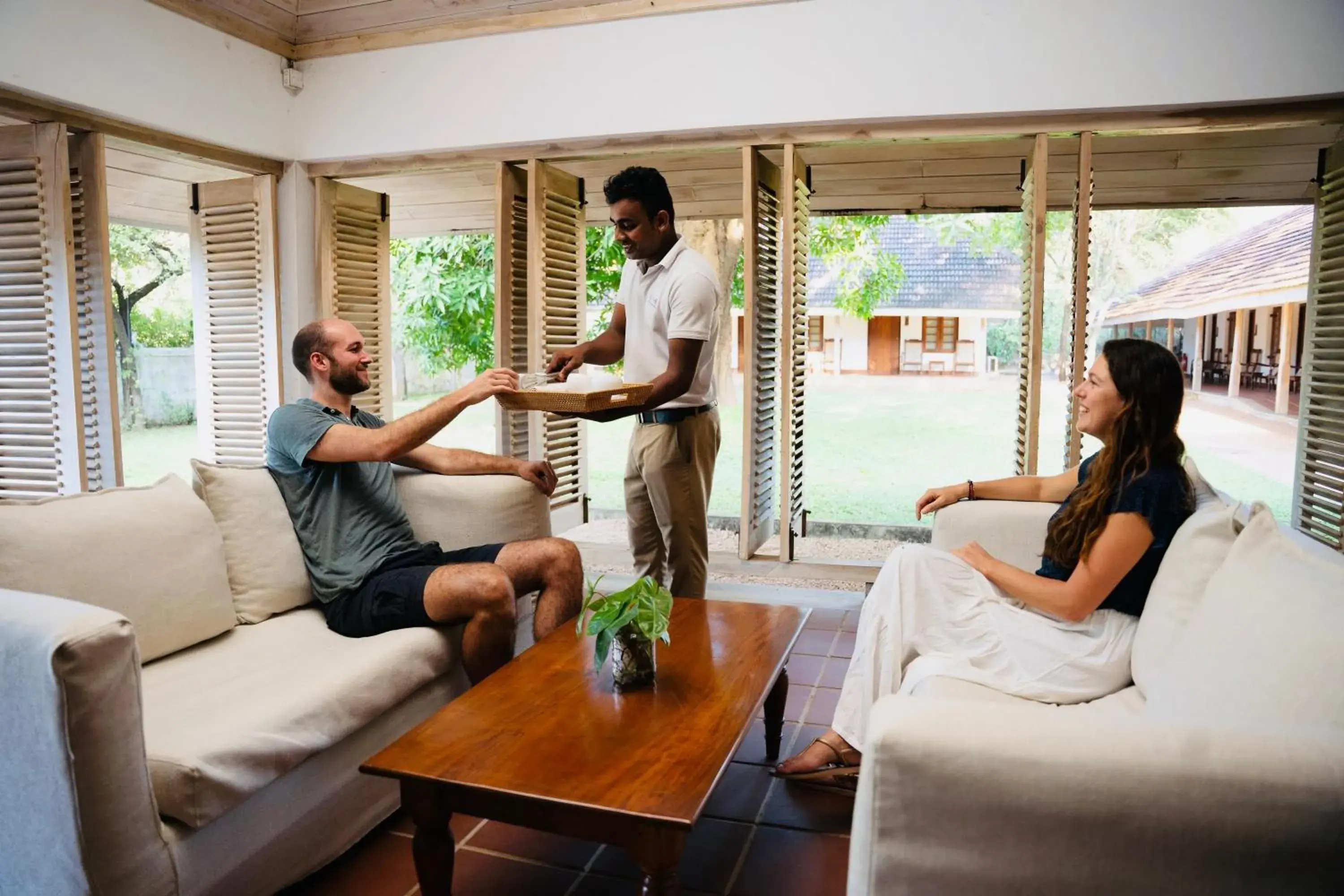 Lobby or reception in EKHO Sigiriya - 700 meters to Sigiriya Rock Lobby or reception in EKHO Sigiriya - 700 meters to Sigiriya Rock