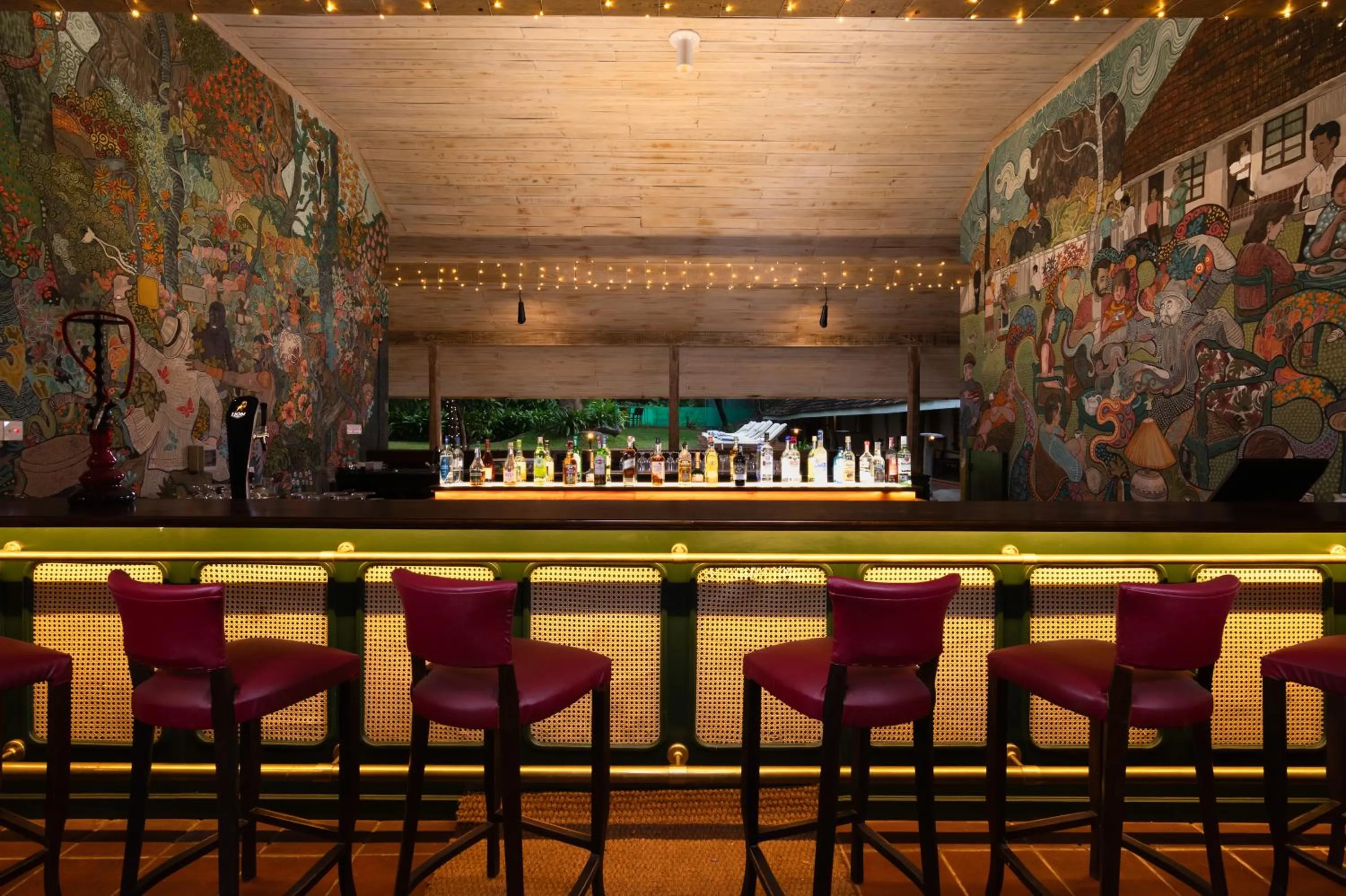 Lounge or bar in EKHO Sigiriya - 700 meters to Sigiriya Rock