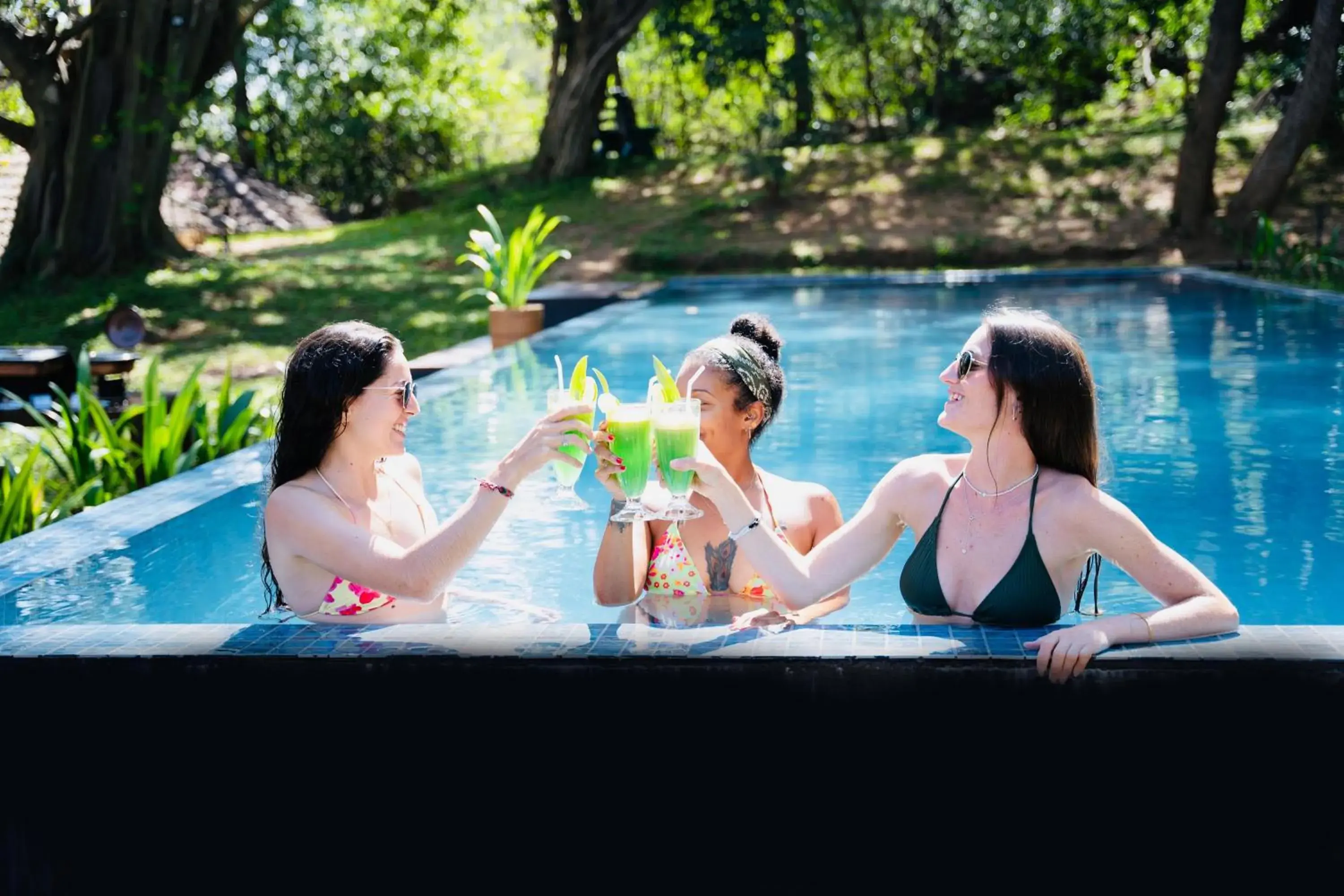 Pool view in EKHO Sigiriya - 700 meters to Sigiriya Rock Pool view in EKHO Sigiriya - 700 meters to Sigiriya Rock