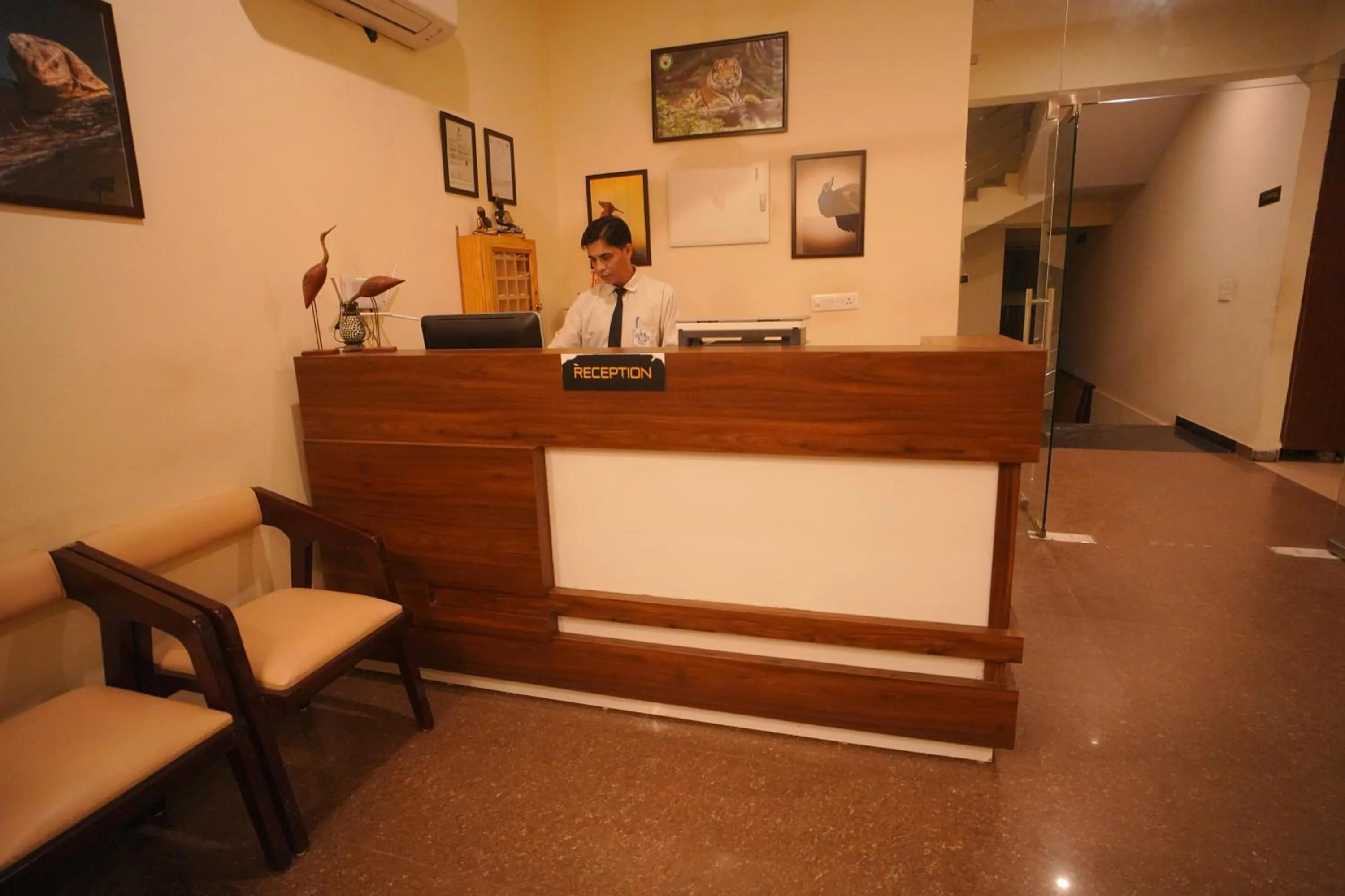 Lobby or reception in Dhawala Resort By Aamod