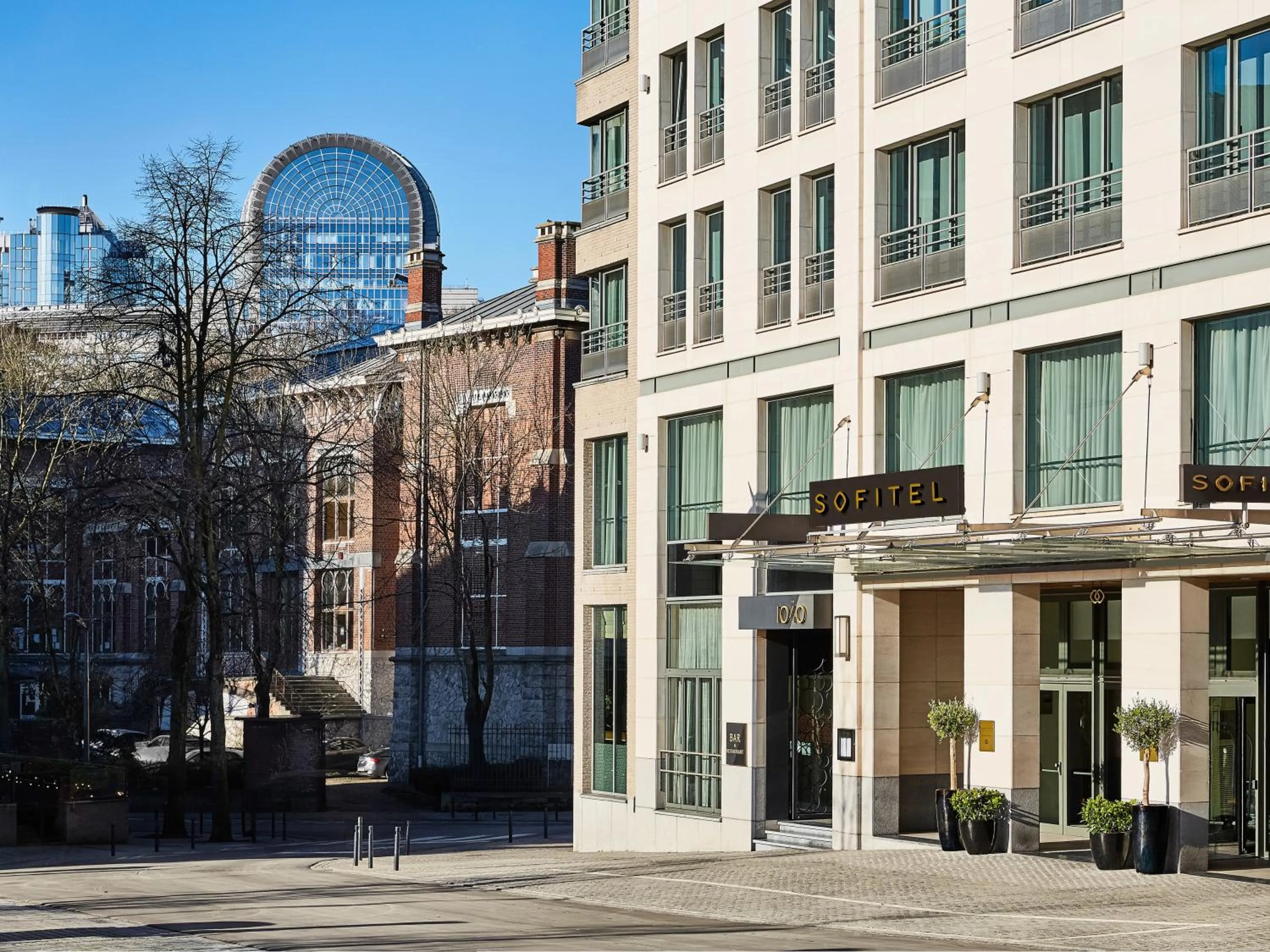 Facade/entrance in Sofitel Brussels Europe