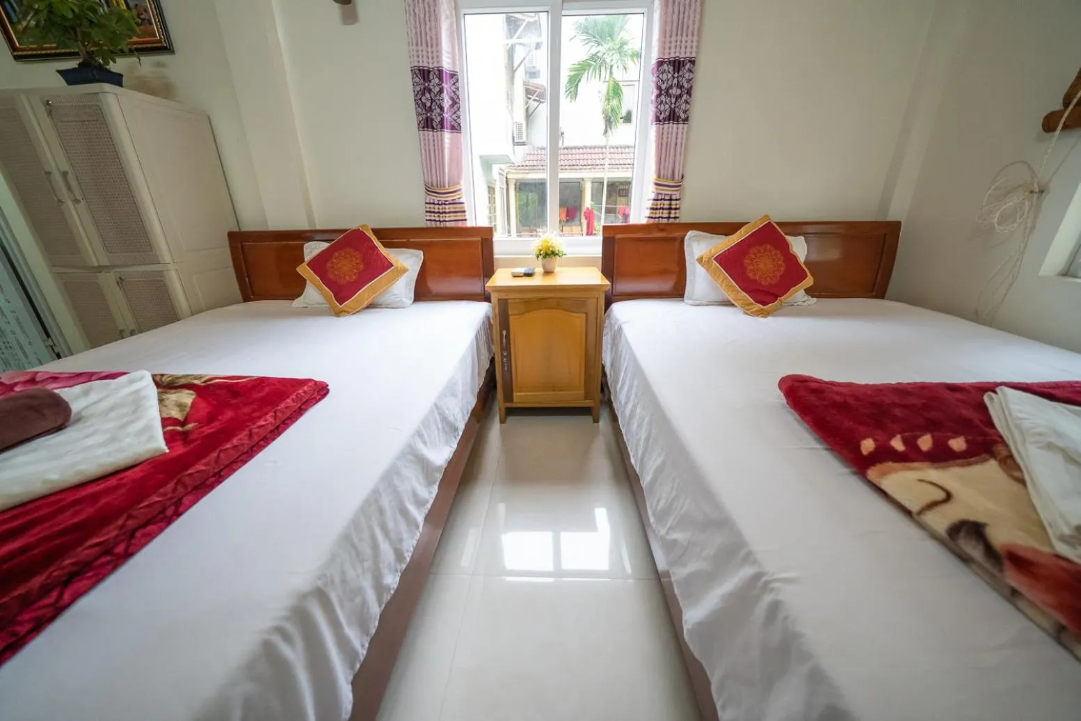 Bed in Phong Nha Homestay