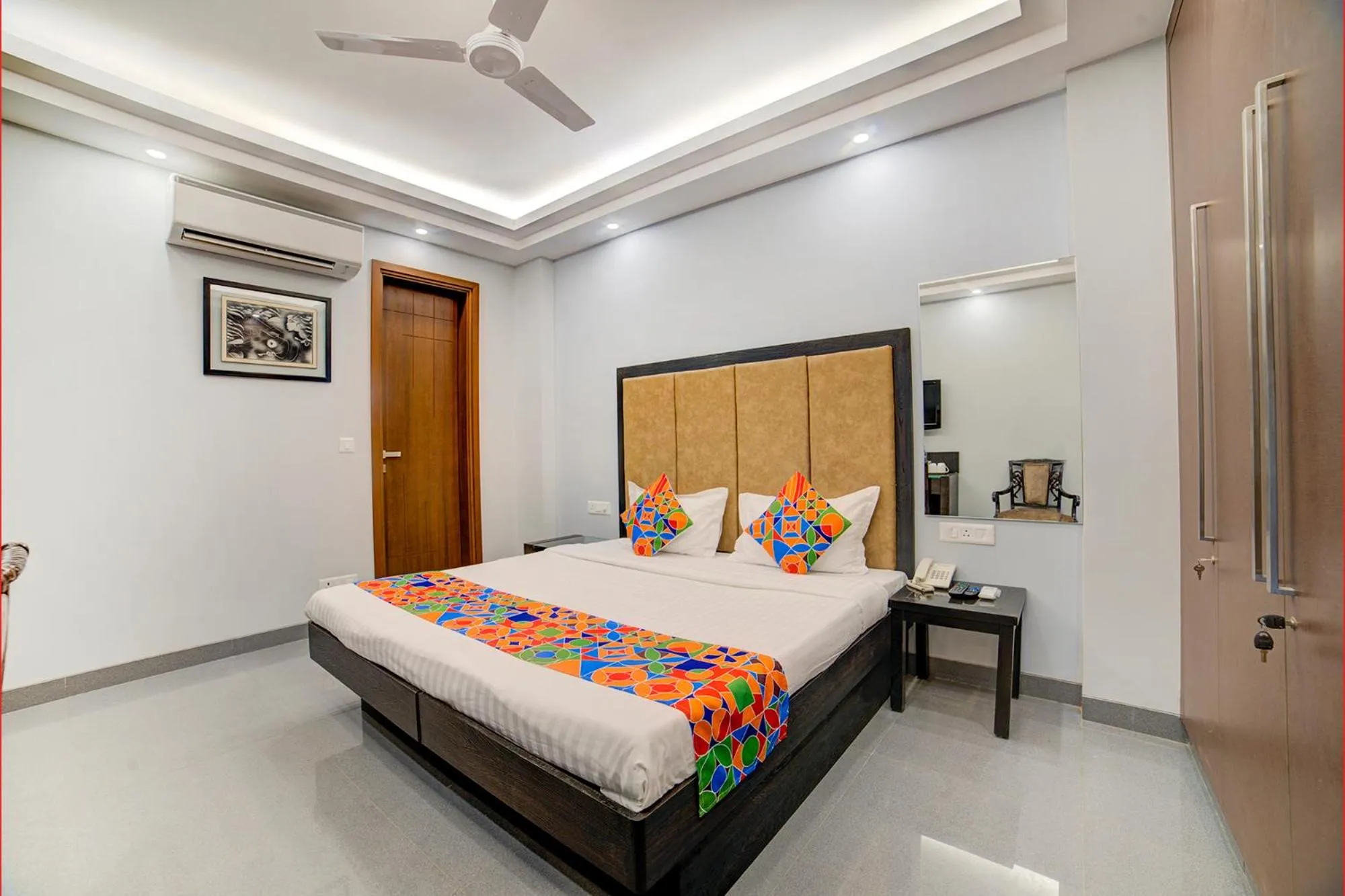 Bedroom, Bed in FabHotel Exotica Greenpark