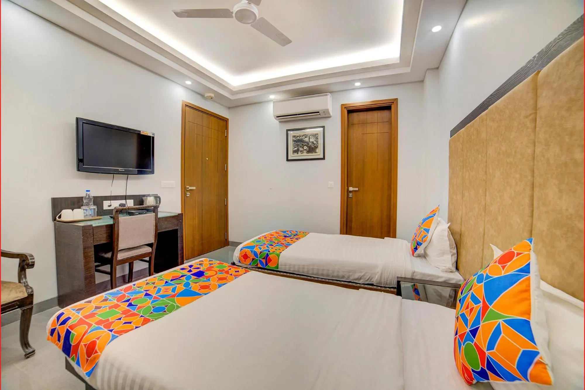 TV and multimedia, Bed in FabHotel Exotica Greenpark